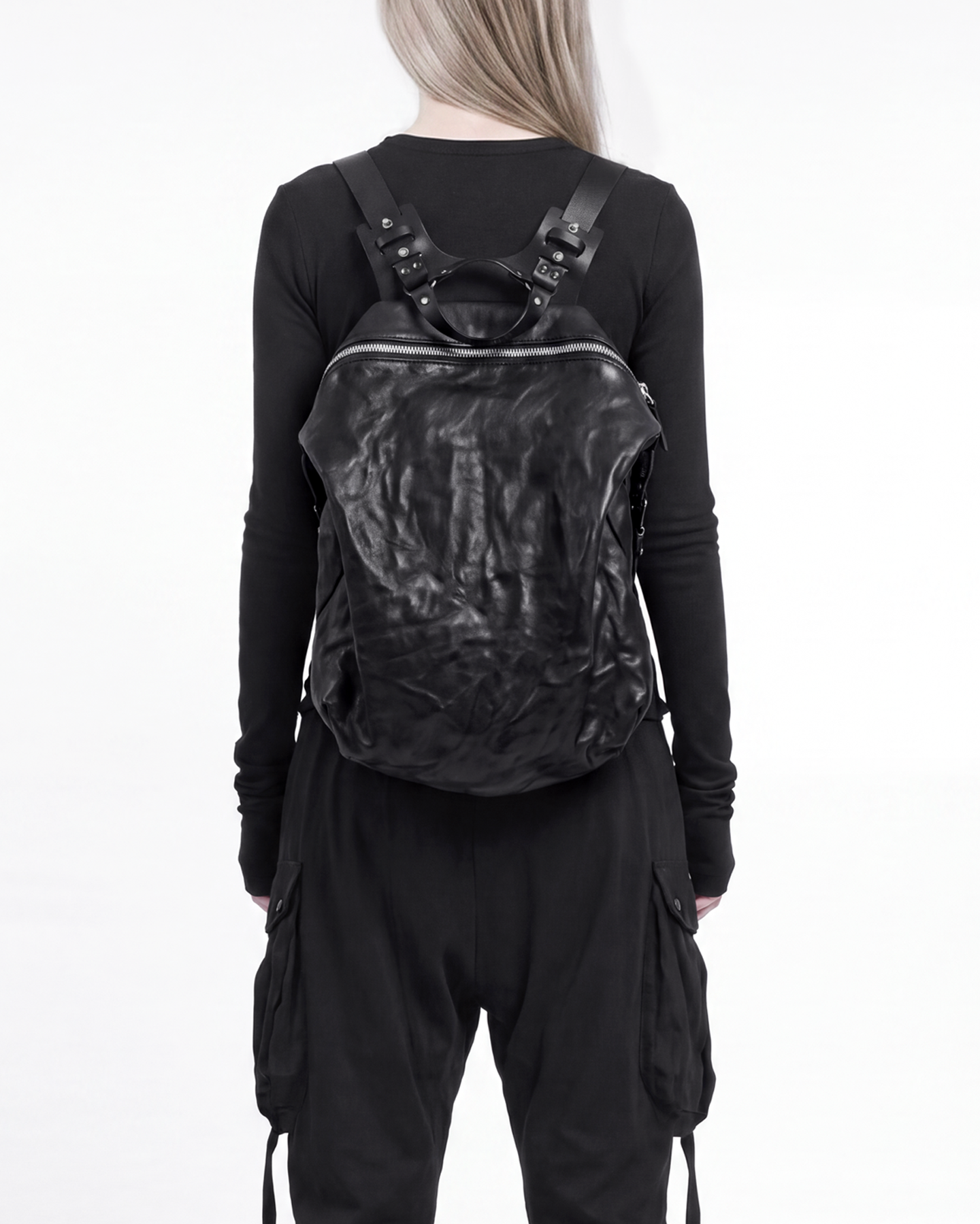 3 Spiro V Black Leather Harness Backpack - TEO+NG.png