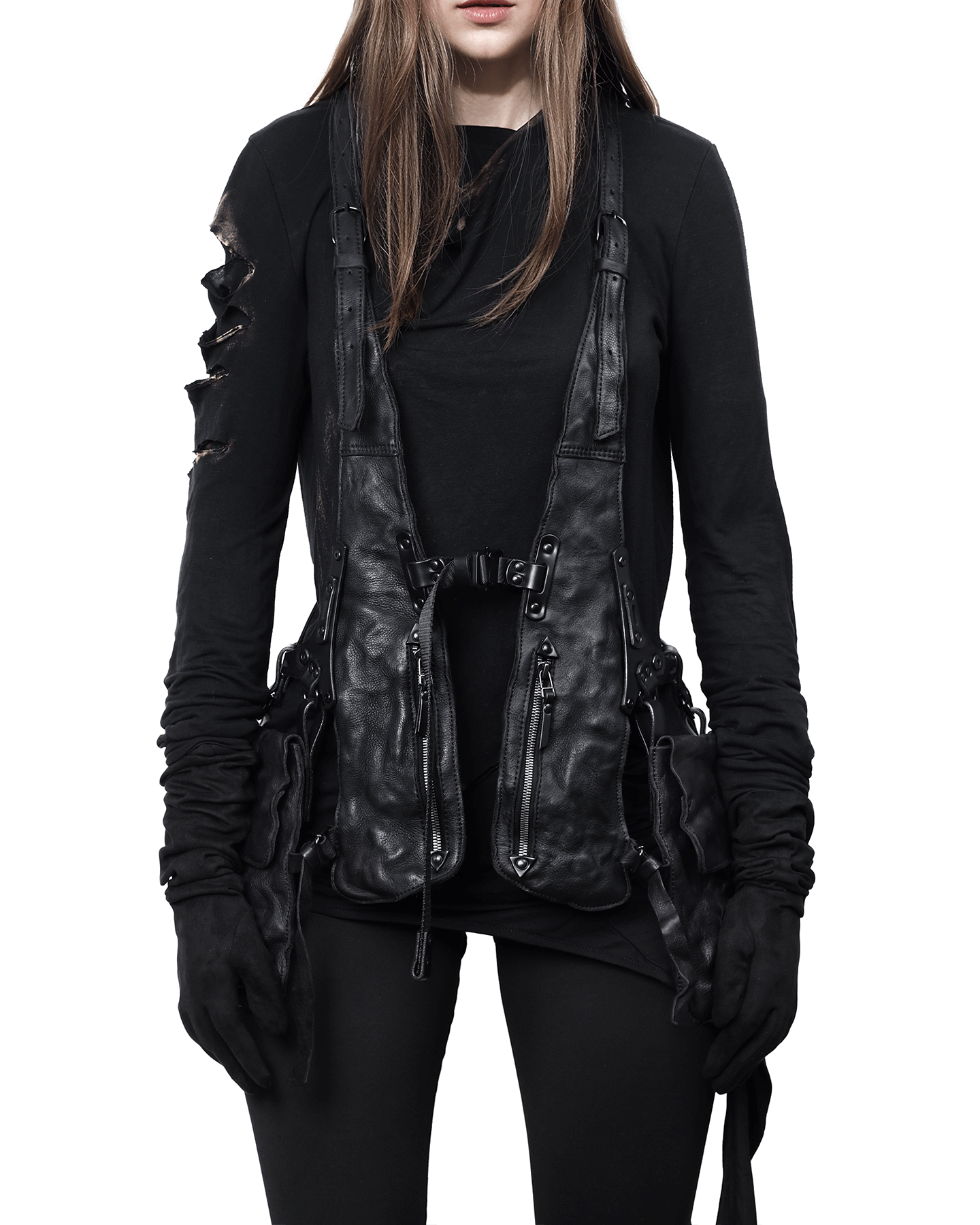 LEES BLACK VEST BAG TEO+NG