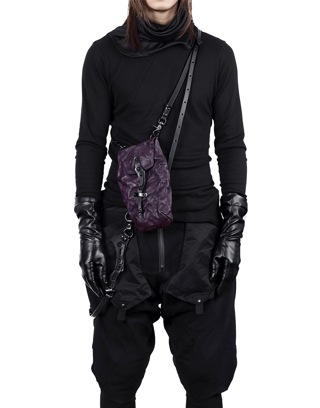 IKSO DARK PURPLE SHOULDER BAG TEO+NG