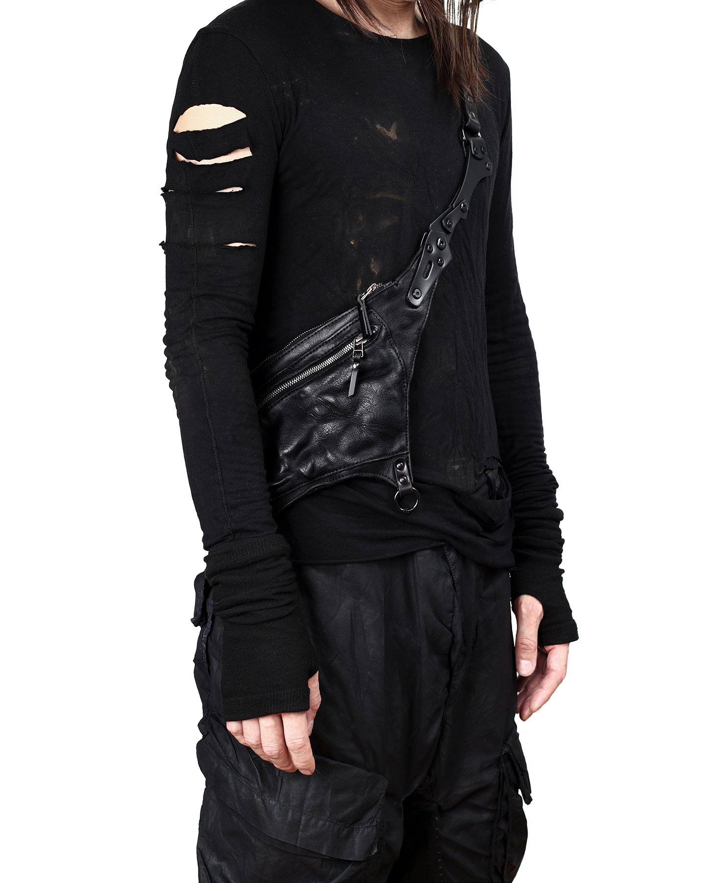 RAE BLACK CROSSBODY BAG TEO+NG