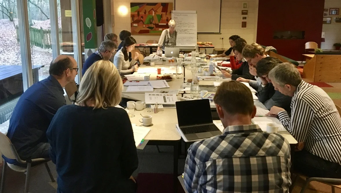 Jenni leading a leaders retreat and workshop in the Netherlands
