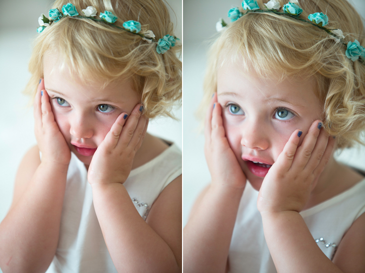 And butter surely wouldn’t melt in this little poppet’s mouth . . . 