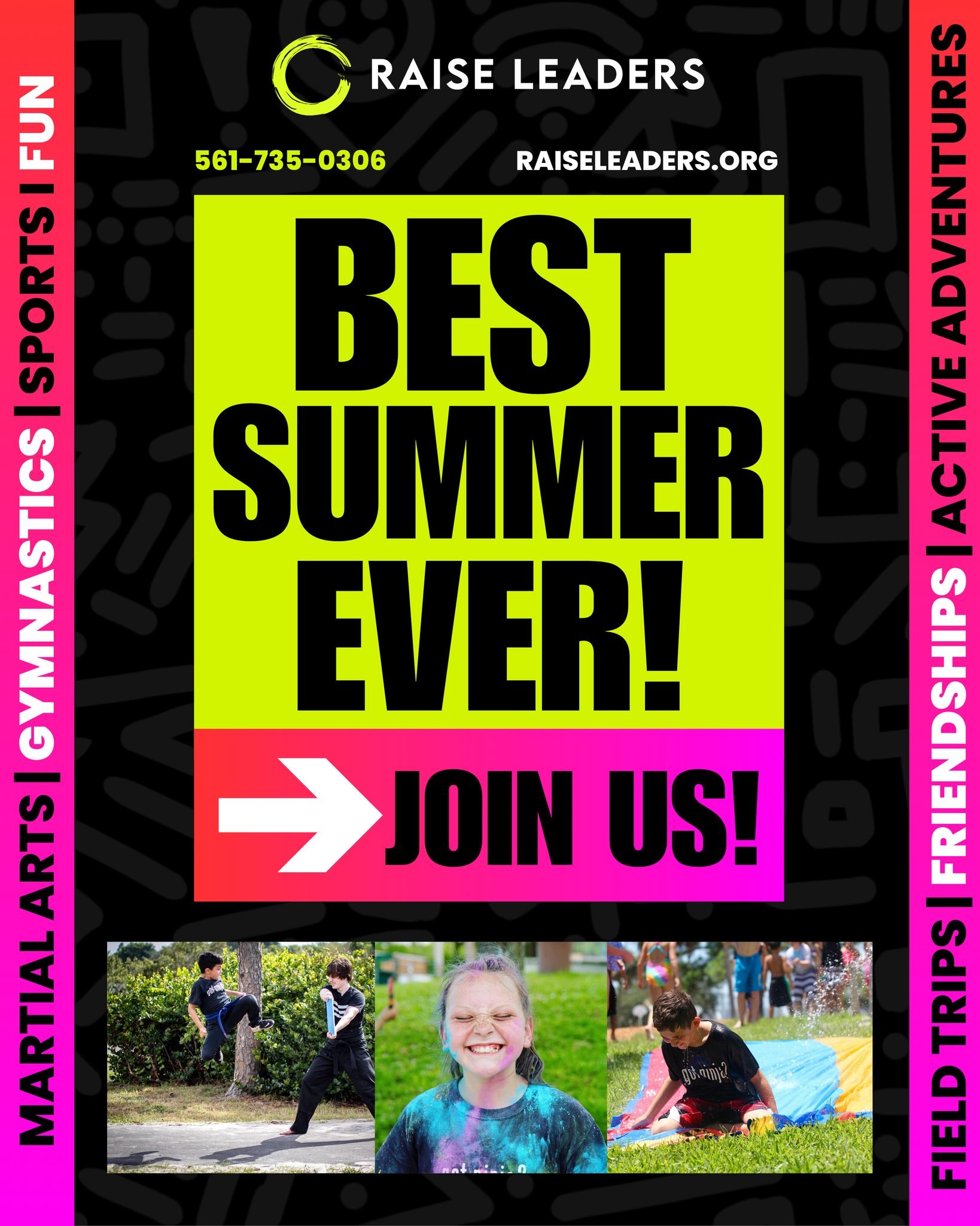 🎉 Hey Boynton Beach Parents &mdash; Give Your Child the BEST Summer Ever!

This isn&rsquo;t your average summer camp. At Raise Leaders, kids don&rsquo;t just stay busy &mdash; they grow, move, and thrive in a high-energy environment packed with moti