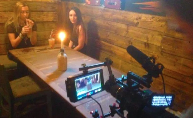 Adview's Jessica Palmer on the set of 'Northern Fall'