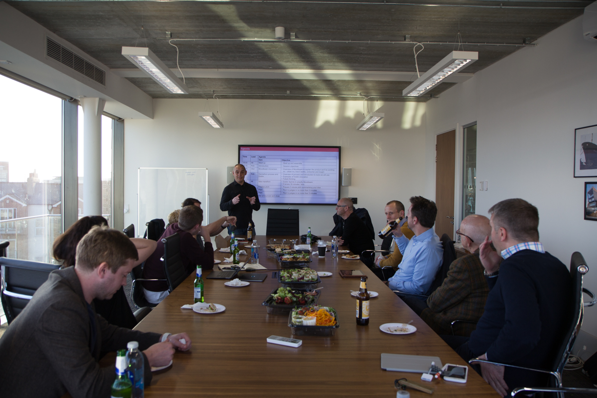The Moodbeam hackathon, hosted by Rob Lewis of 54 Degrees North