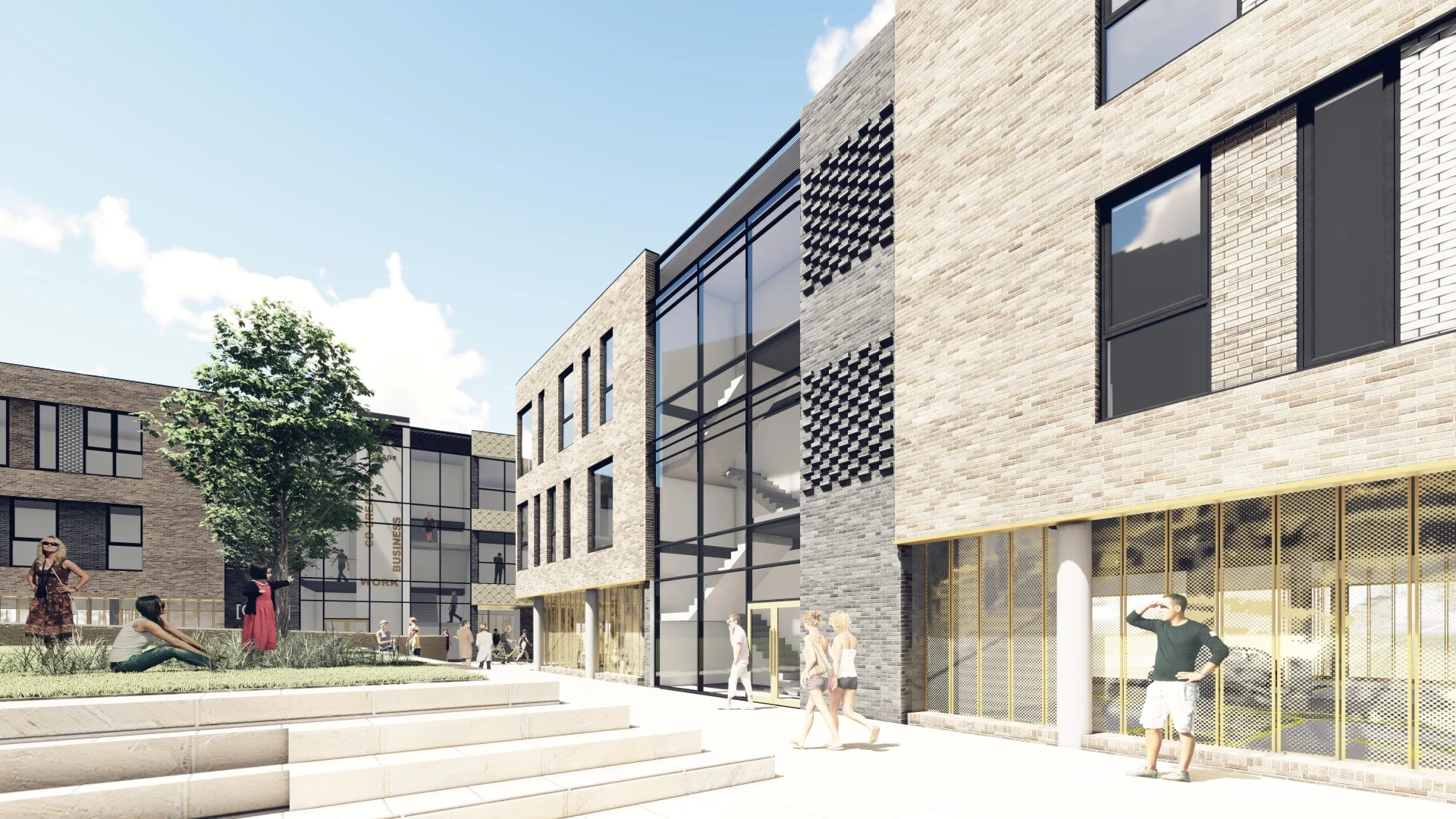 Computer-generated images of the two buildings which will complete Wykeland Group’s @TheDock development in Hull’s thriving Fruit Market area. Images: The Harris Partnership.