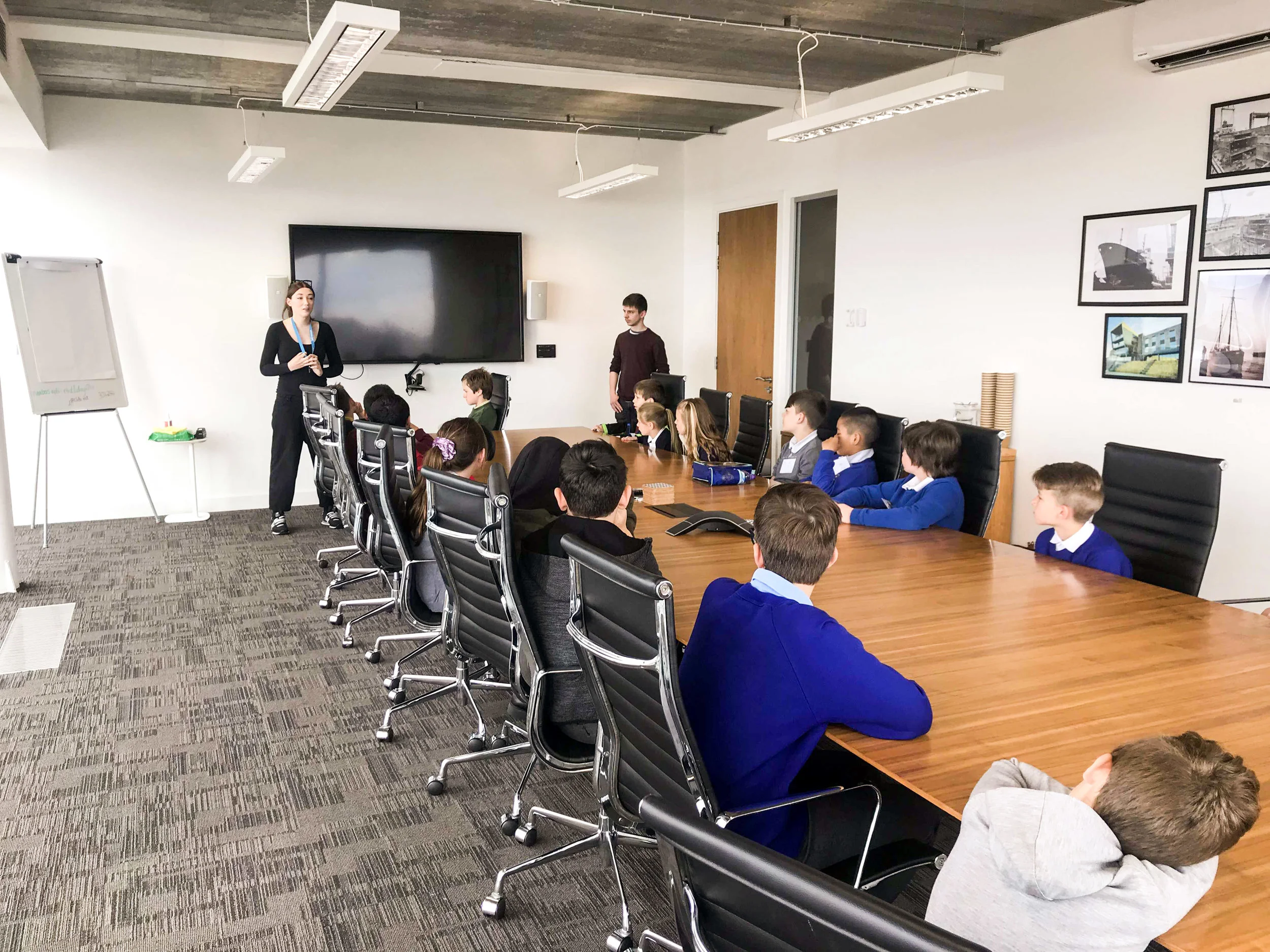 Lucy Blackley and Will Pritchard tell their startup stories in our top floor boardroom.