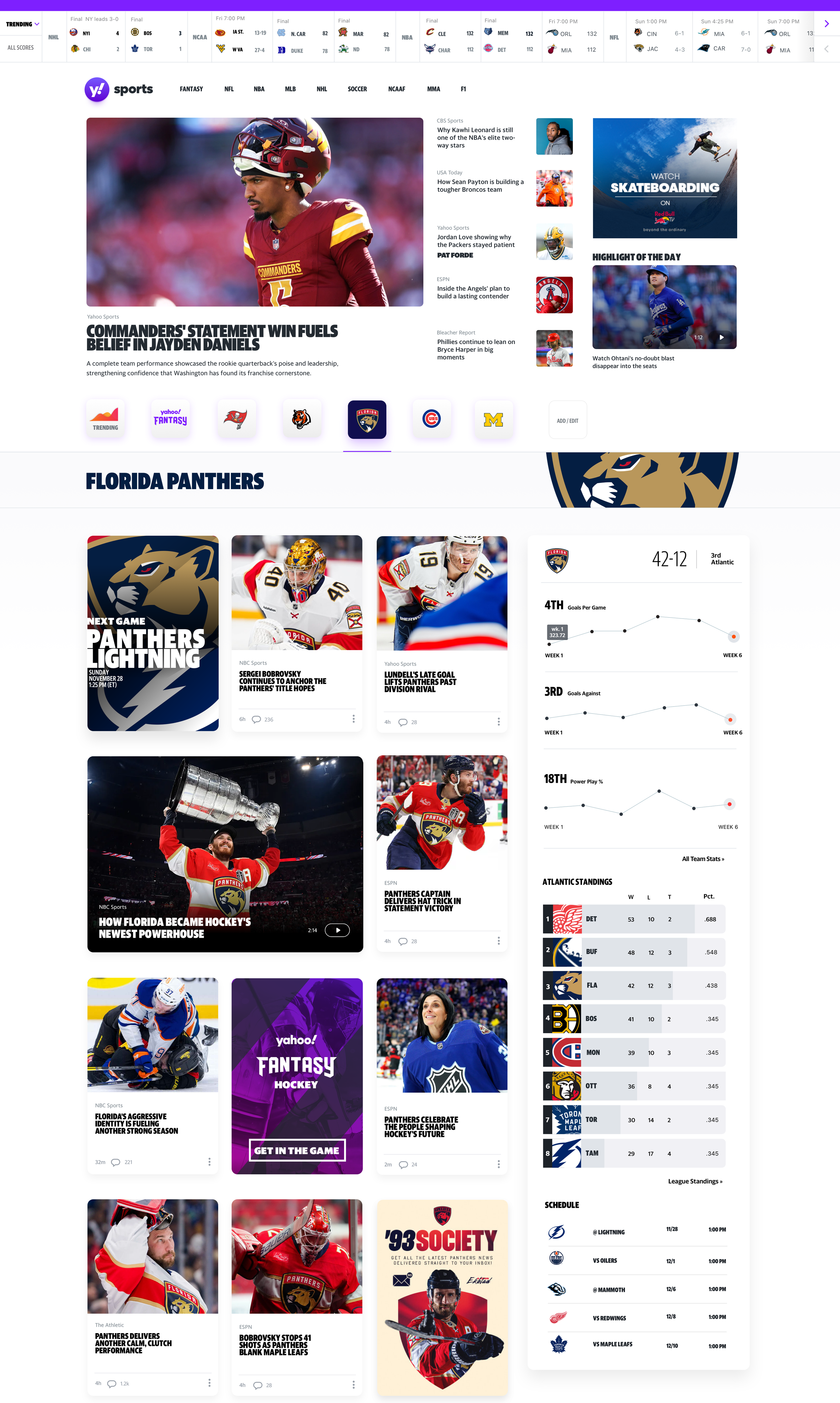 Yahoo Sports Desktop C