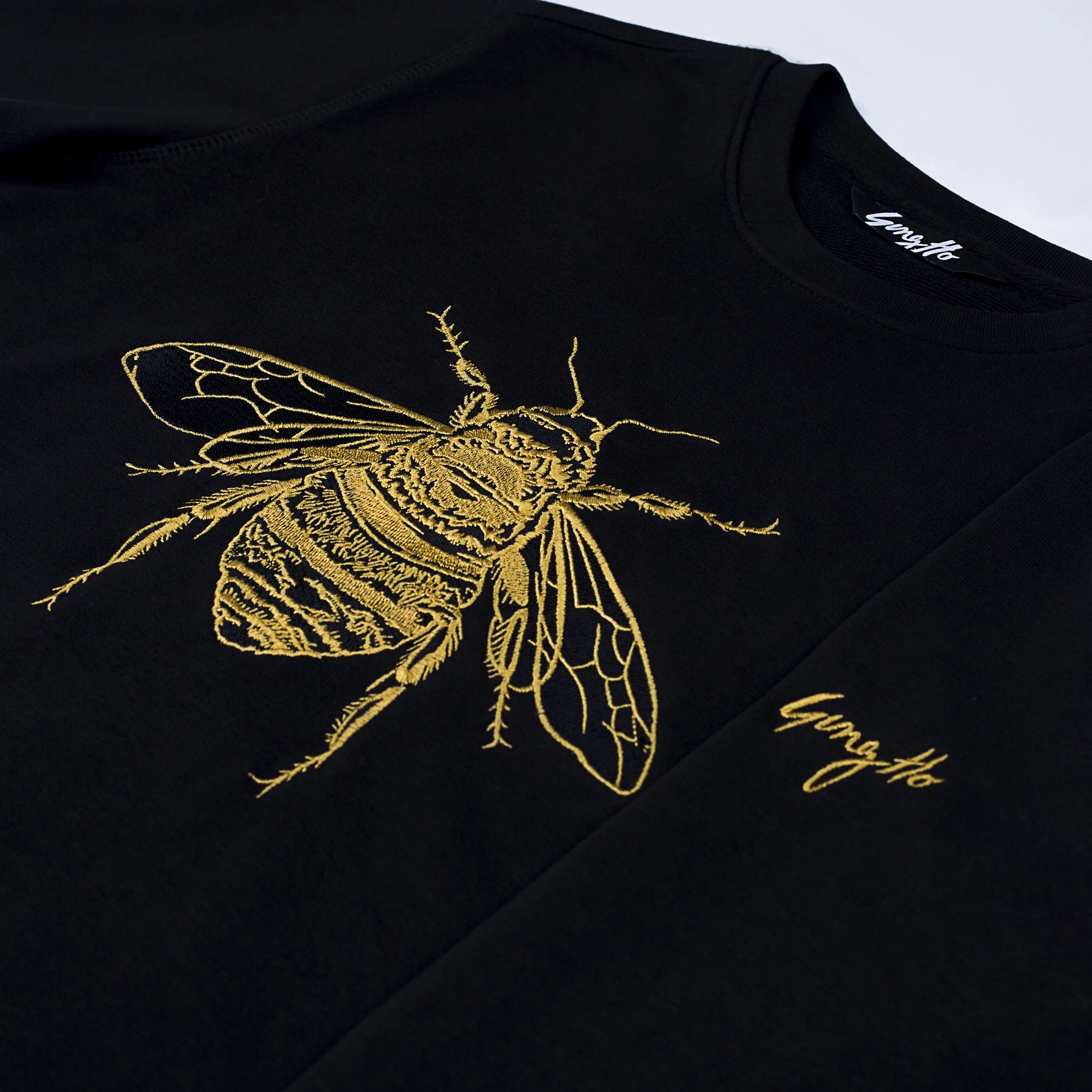 Gung Ho Bee Sweatshirt Close Up.jpg