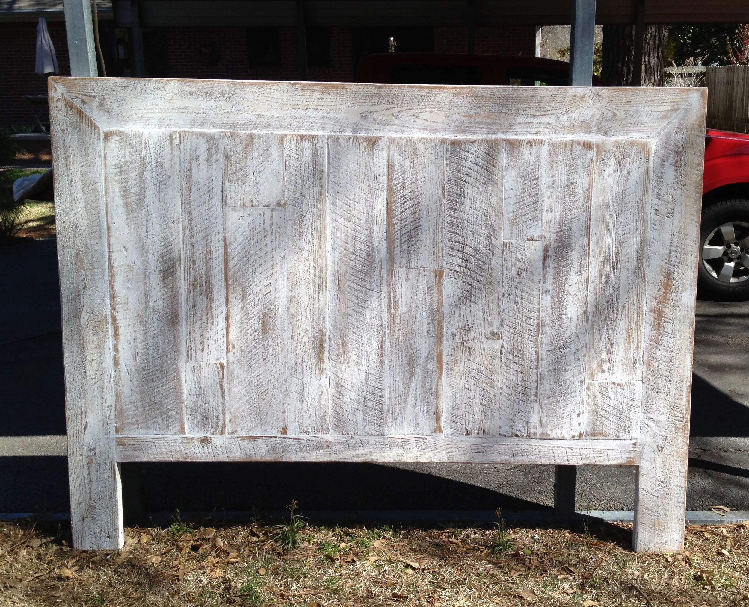 Staggered Plank Headboard