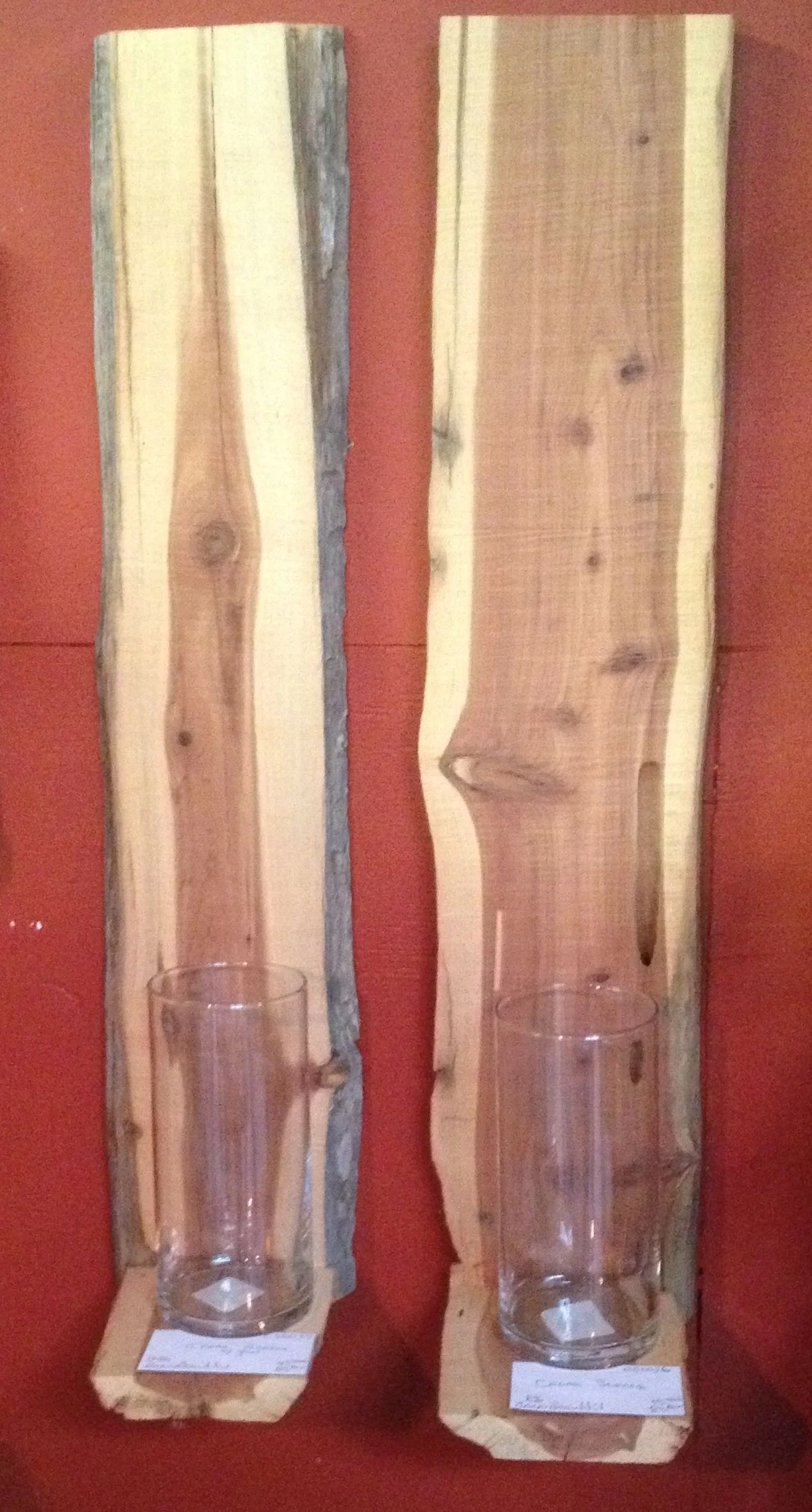 Cedar Plank Sconces