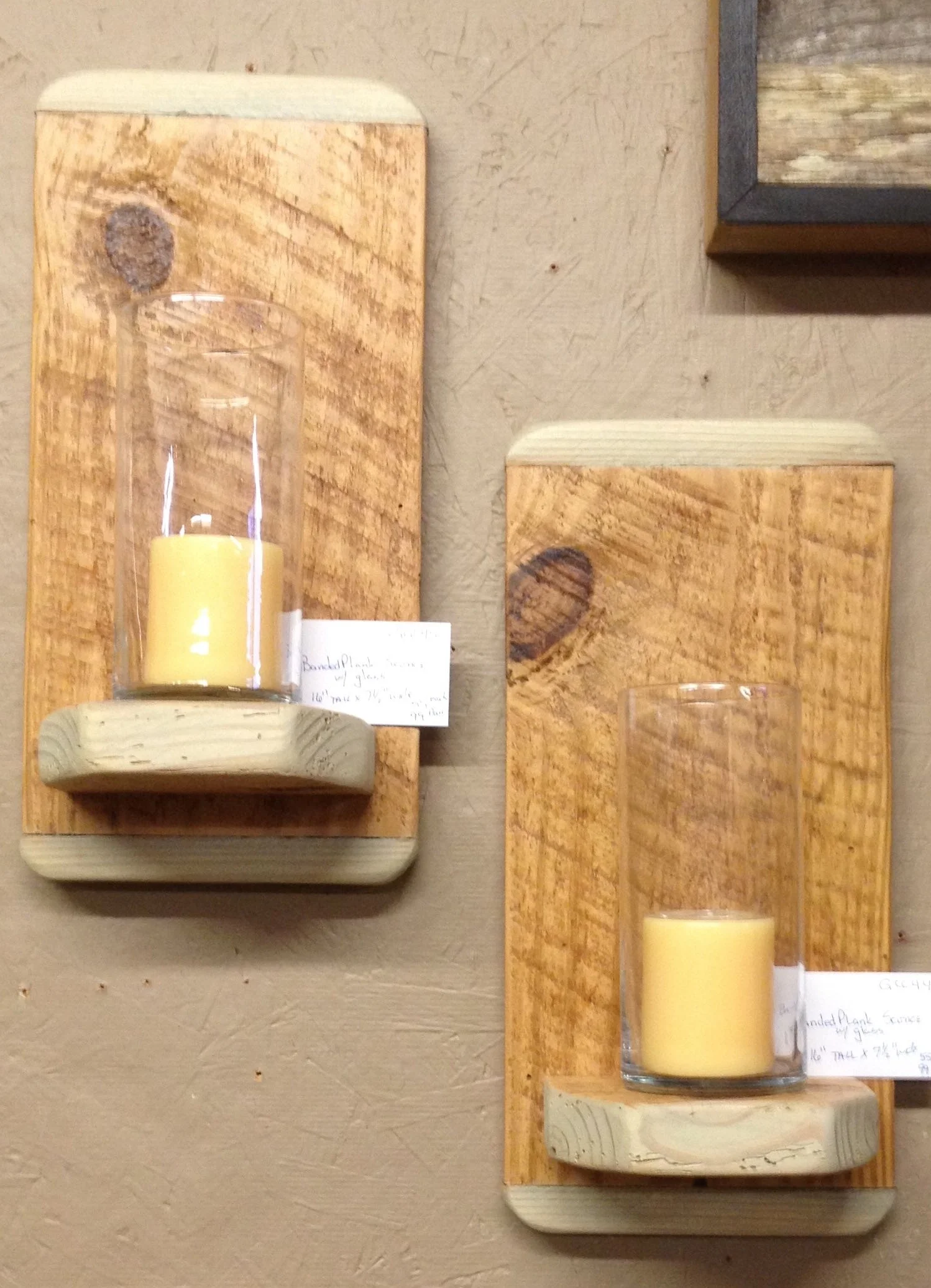 Banded Plank Sconces