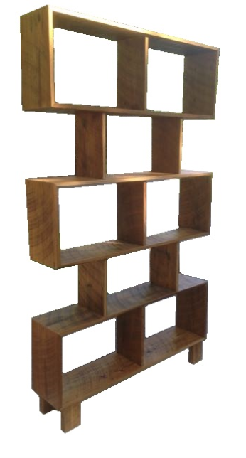 Wall Unit / Room Divider 7 1/2 ’ tall x 4 1/2 ’ wide x 10” deep Natural finish $1,225