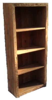Large Bookcase 5' tall x 27" wide x 12" deep Natural finish. $395