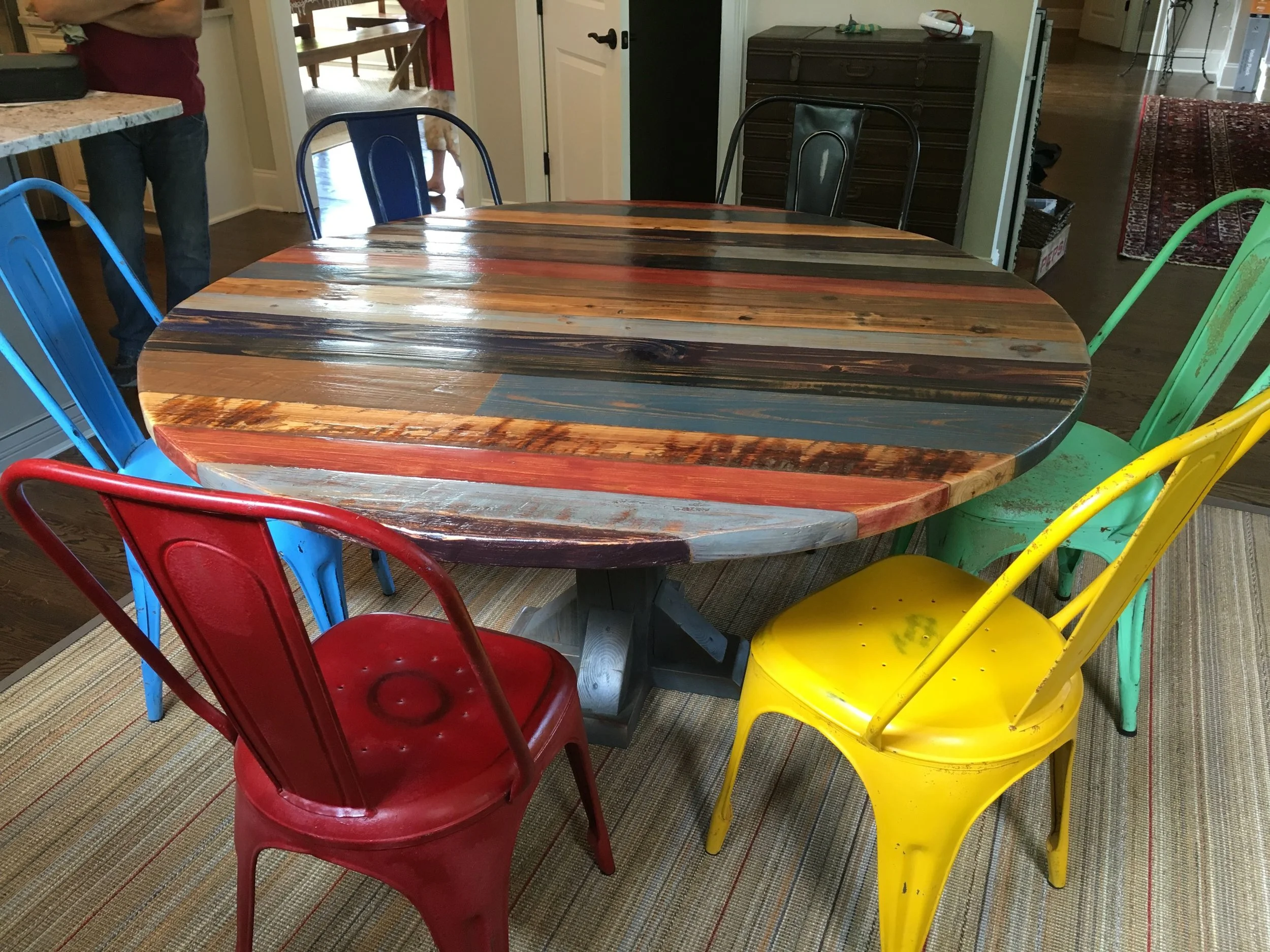 Staggered Plank -Round