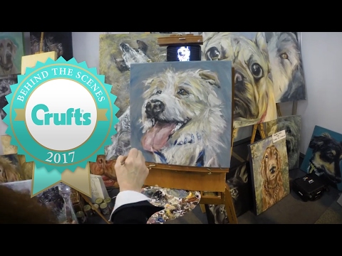 Timelapse PAWtrait of Olly the Jack Russell Terrier | Crufts 2017