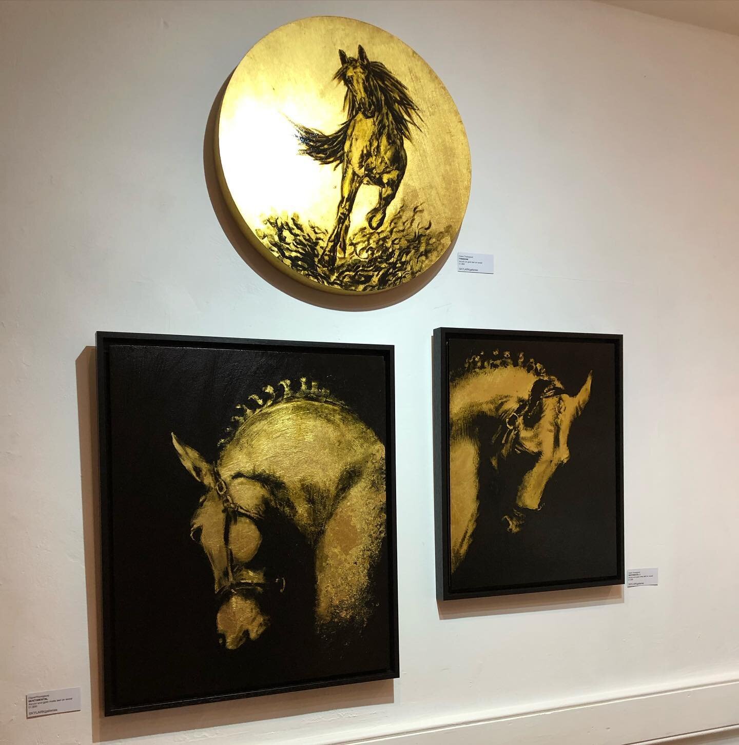 It&rsquo;s fun to be showing some of my equine series in The Spaghetti House Gallery in Holborn, London. I&rsquo;m sharing the walls with some talented @skylark_galleries_london artists. Pop down and see us if you are local!
Monday -Sunday 1pm to 8pm