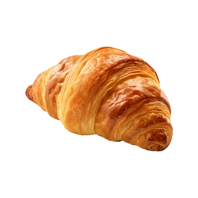 A golden croissant