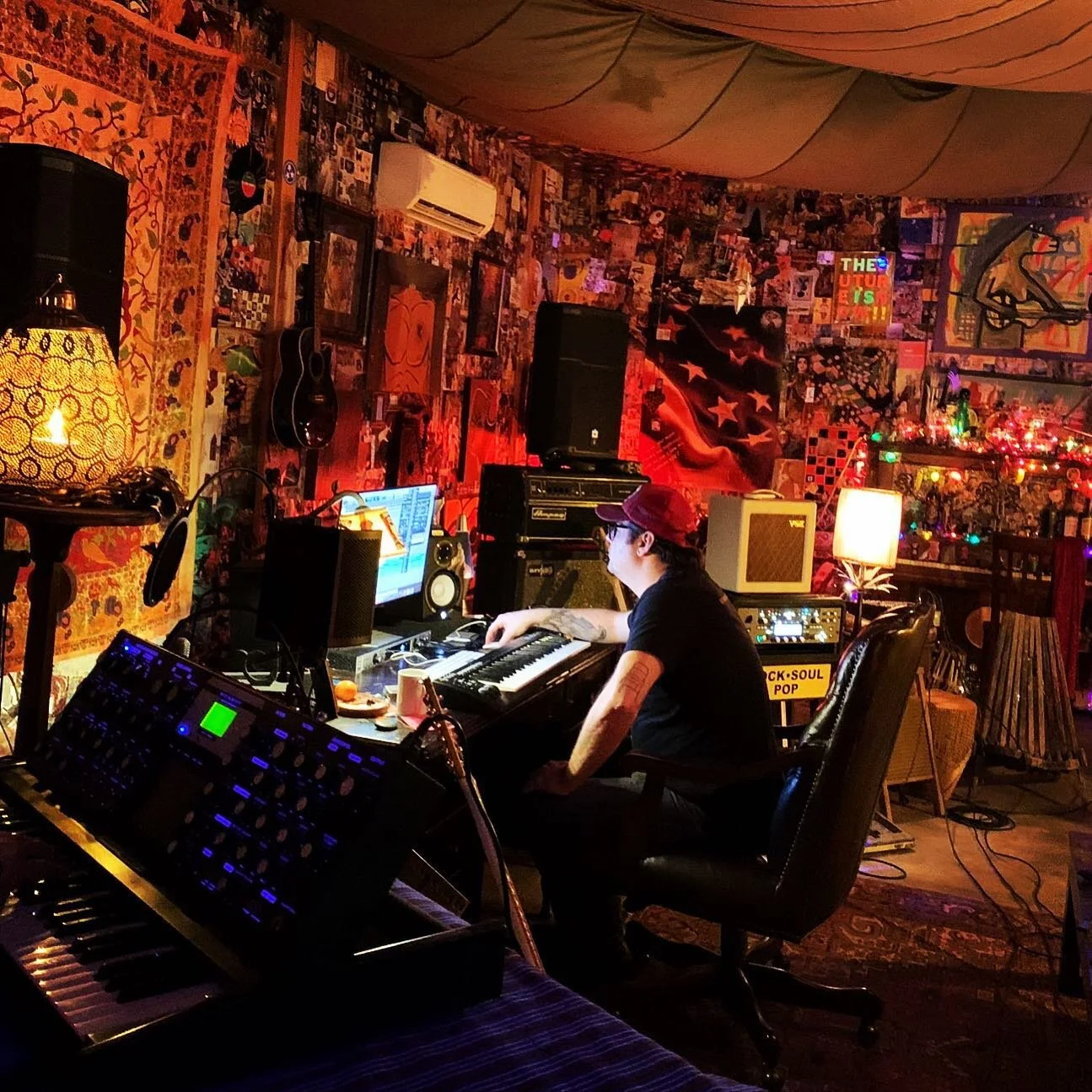Always great to work and hang with @davepahanish at his spot .
.
.
.
.
#nashville #music #songwriting #mixing #musicproducer