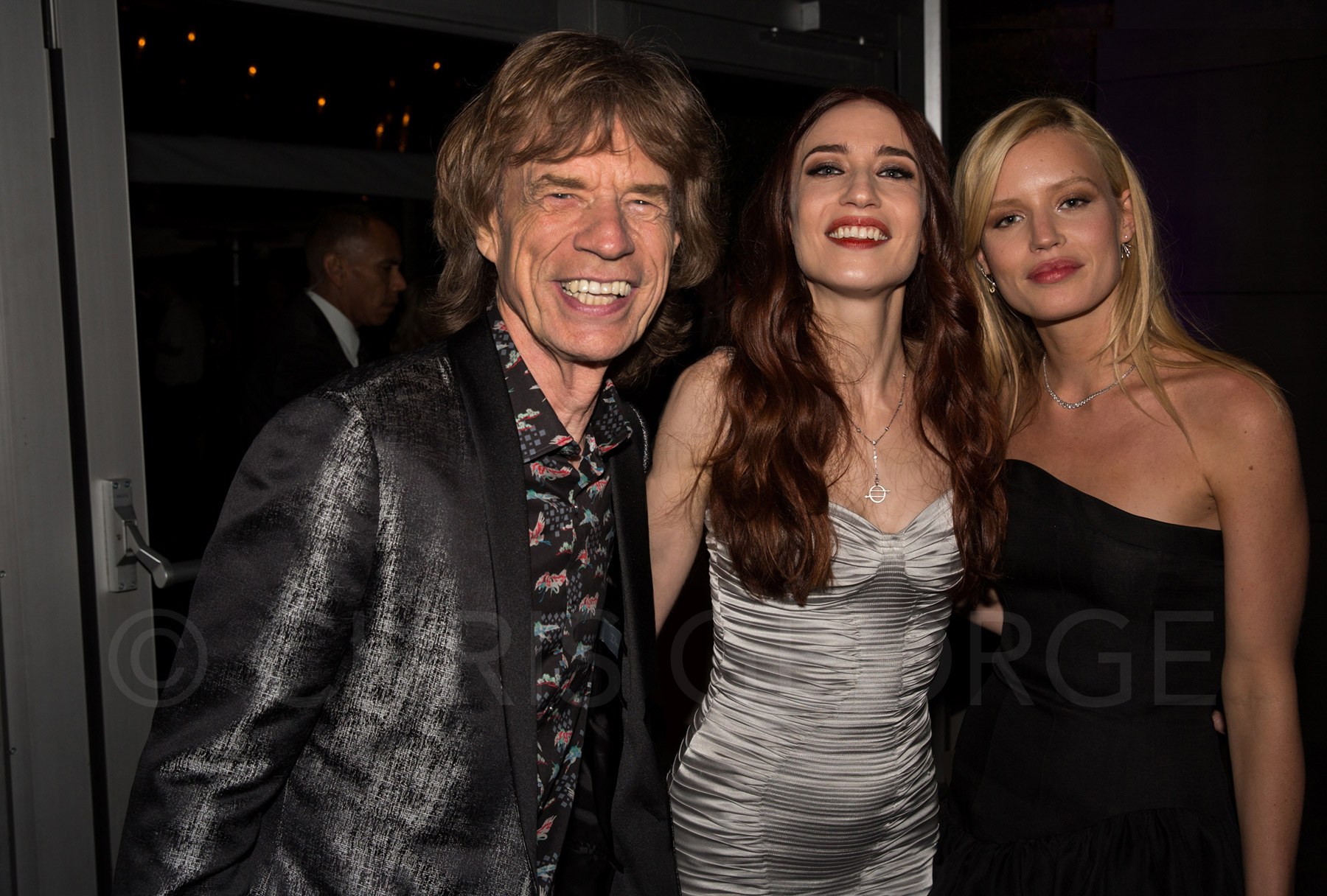 Mick, Elizabeth, and Georgia May Jagger, 2017