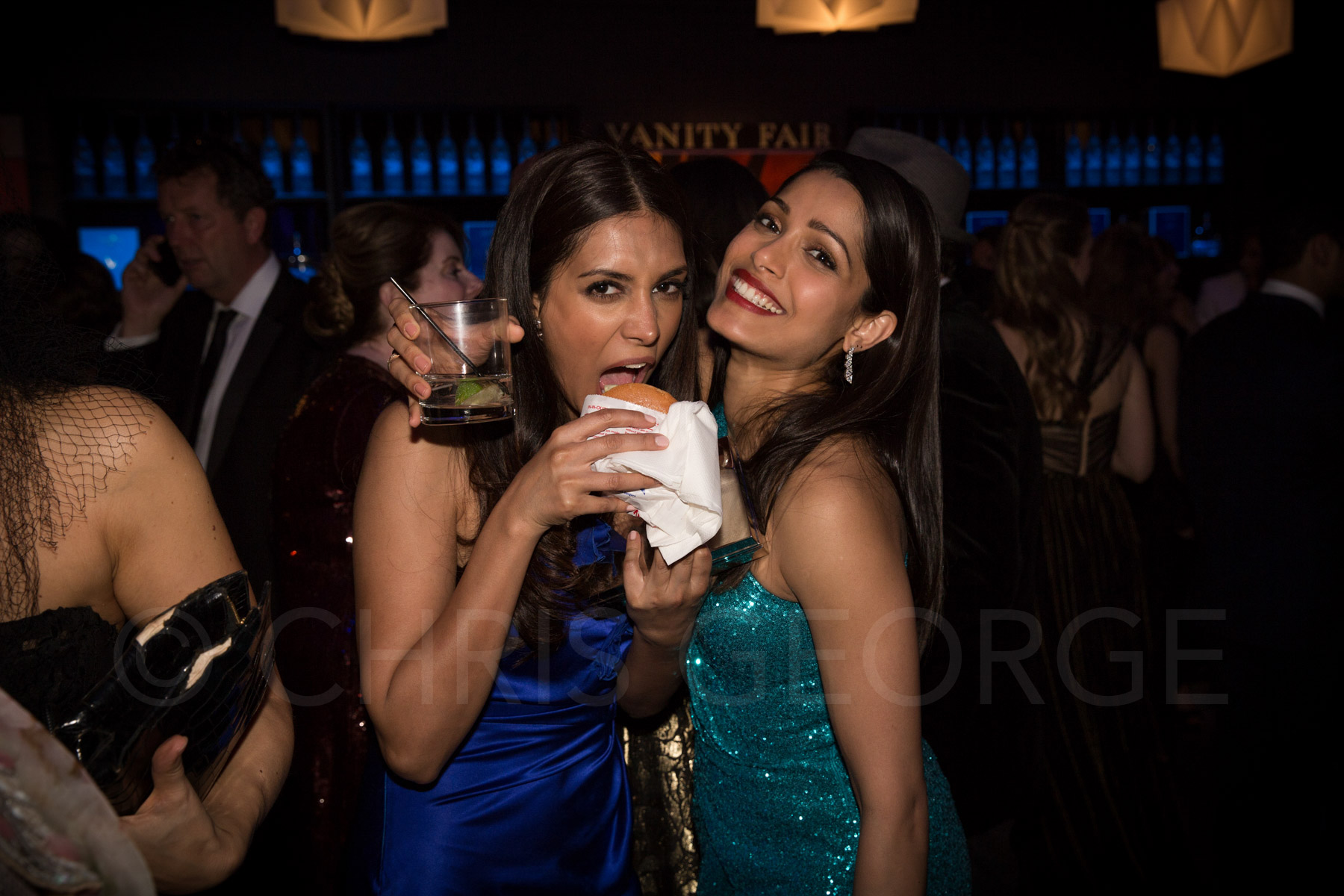 Preeti Desai and Freida Pinto, 2017