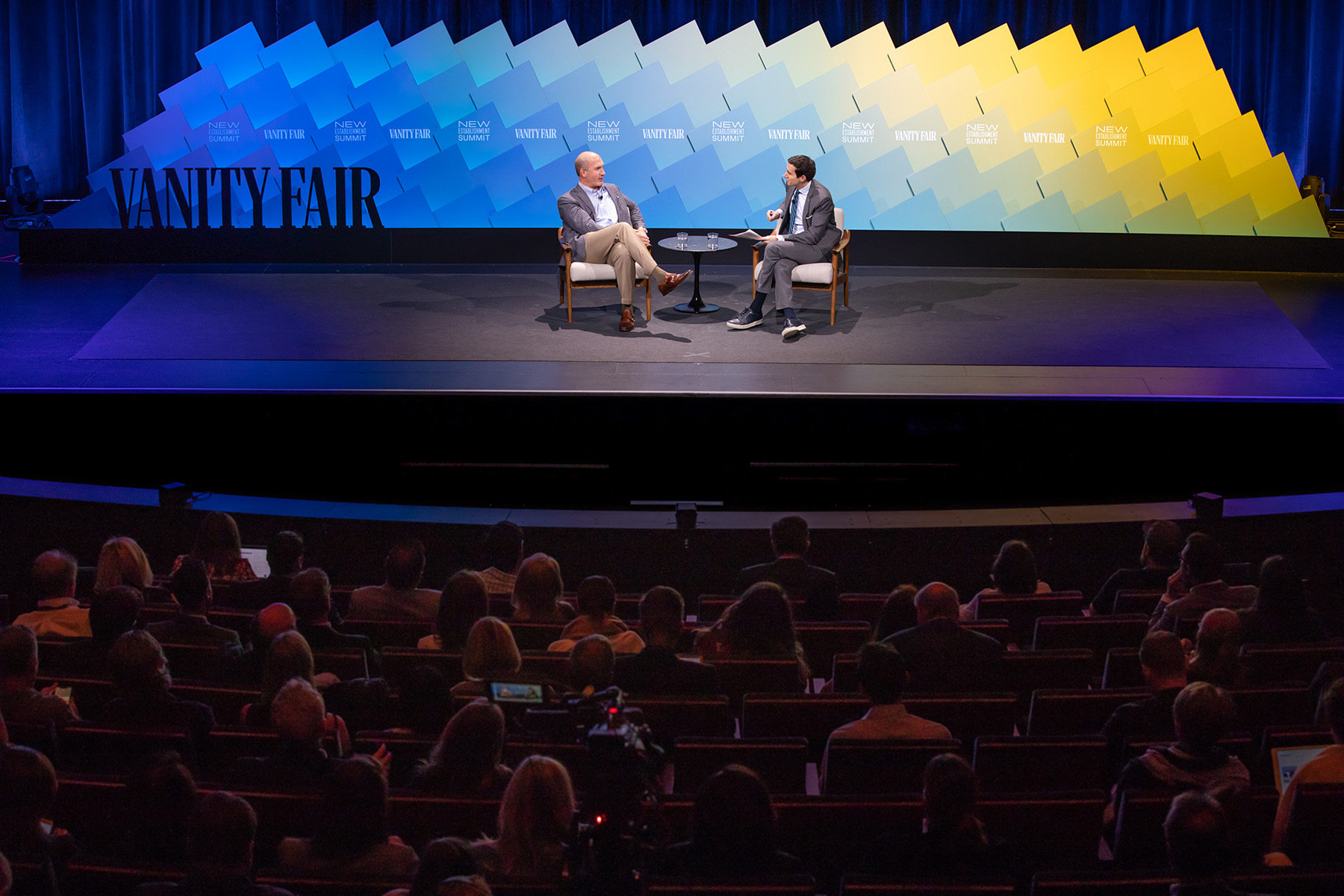 John Stankey and Andrew Ross Sorkin