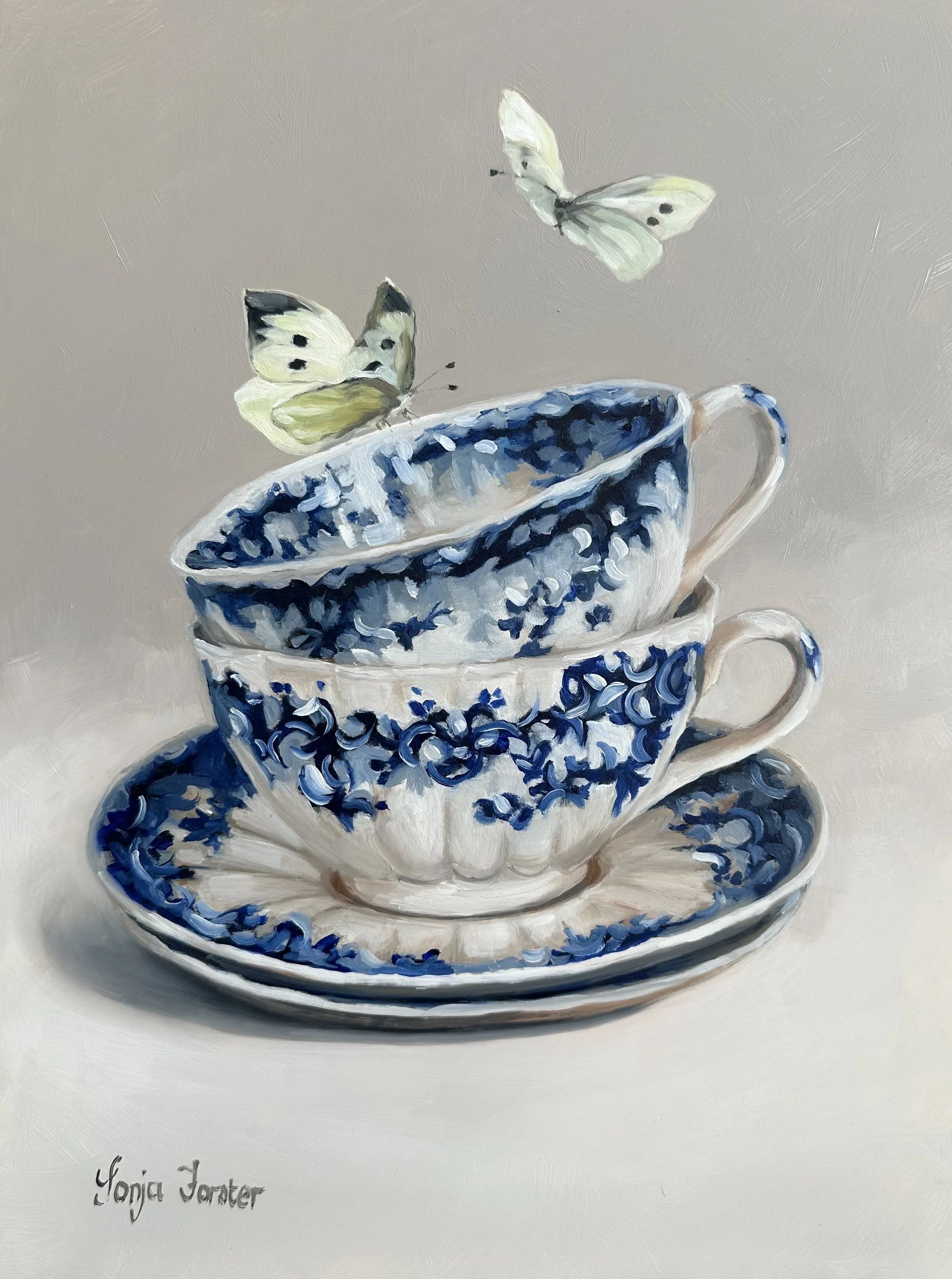 9” x 12” Royal Teacup