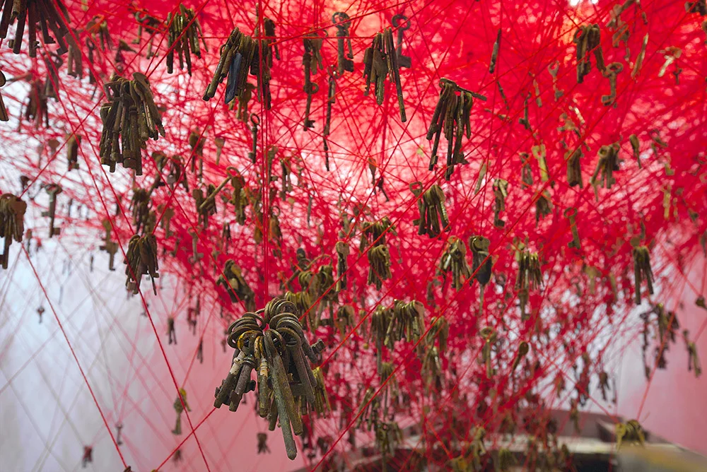 The Key in the Hand by Chiharu Shiota