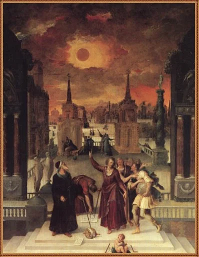 Antoine Caron, Astronomers Studying an Eclipse, 1571