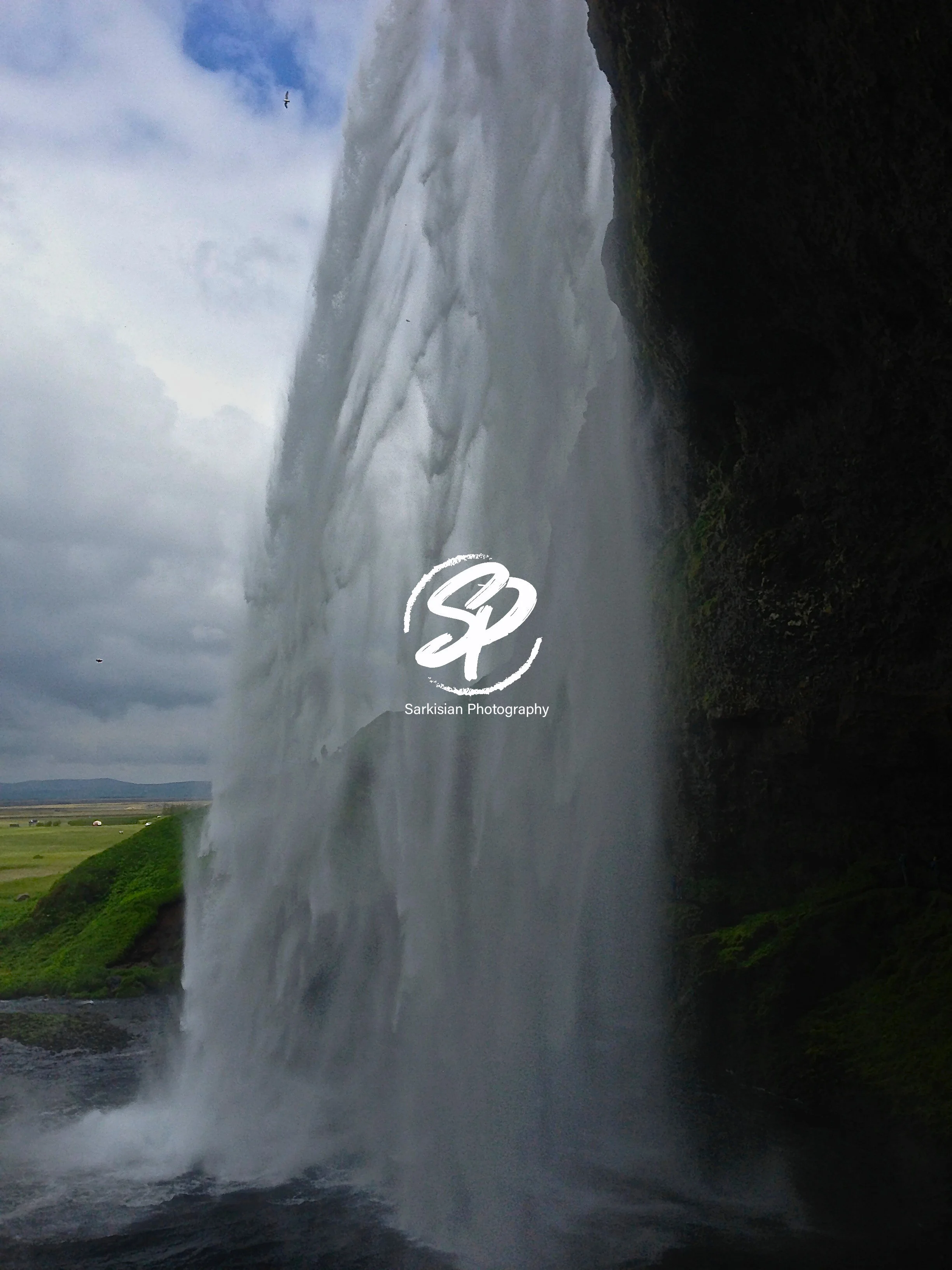 Behind Seljalandsfoss, Iceland