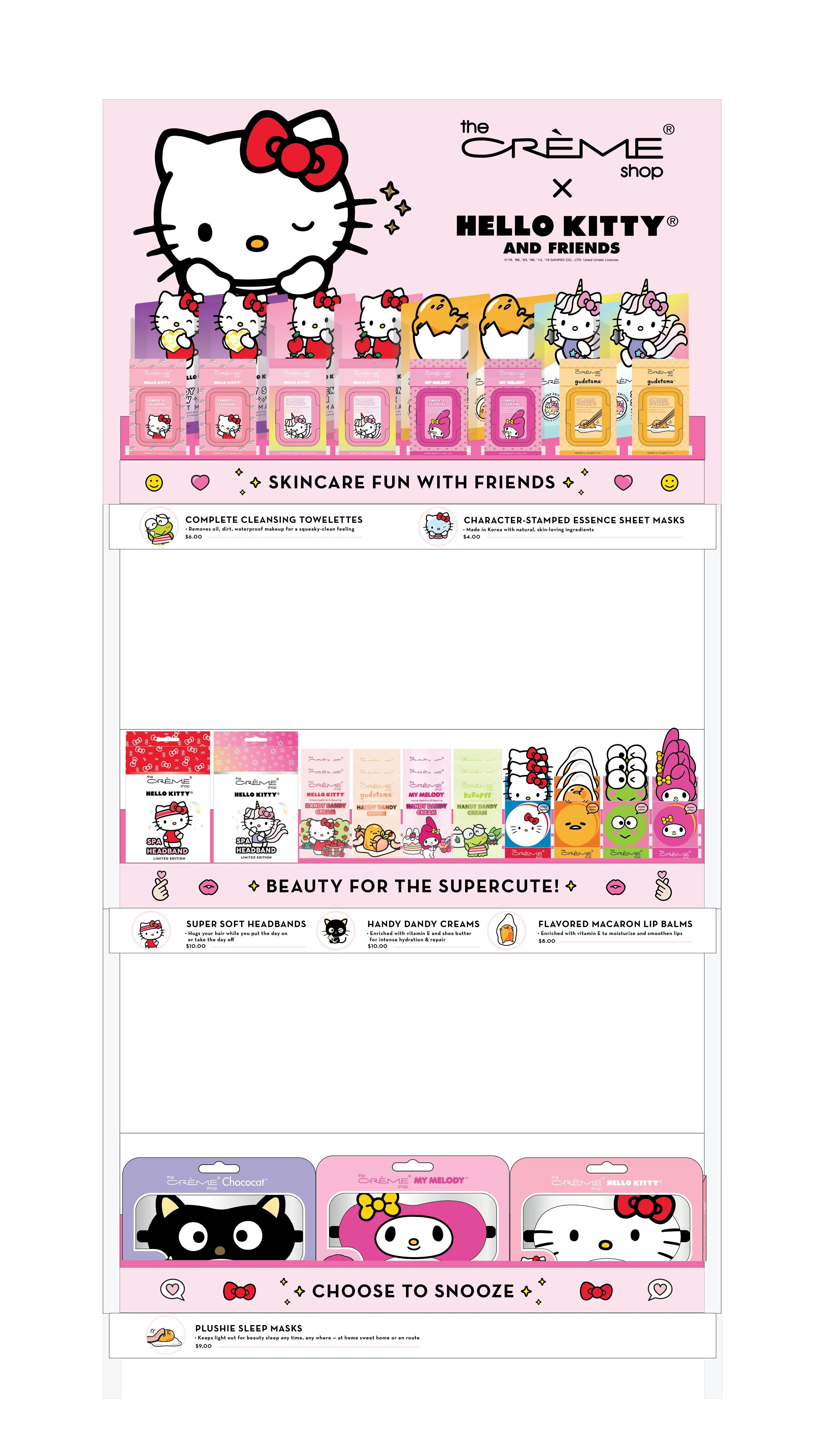  Hello Kitty display created for ULTA’s program which was sold in over 250 ULTA stores nationwide. 
