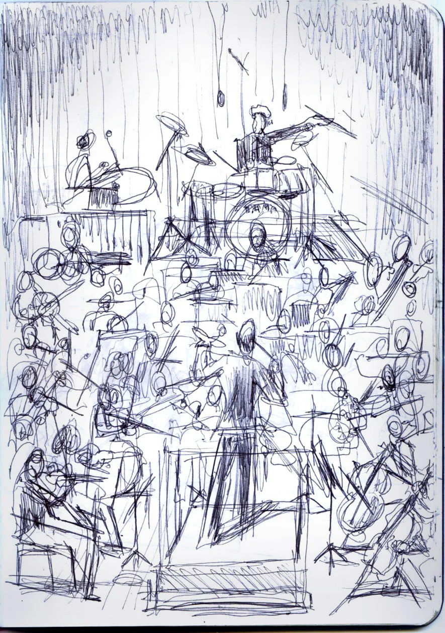 Stewart Copeland drumming with the Buffalo Philharmonic Orchestra 11-29-16