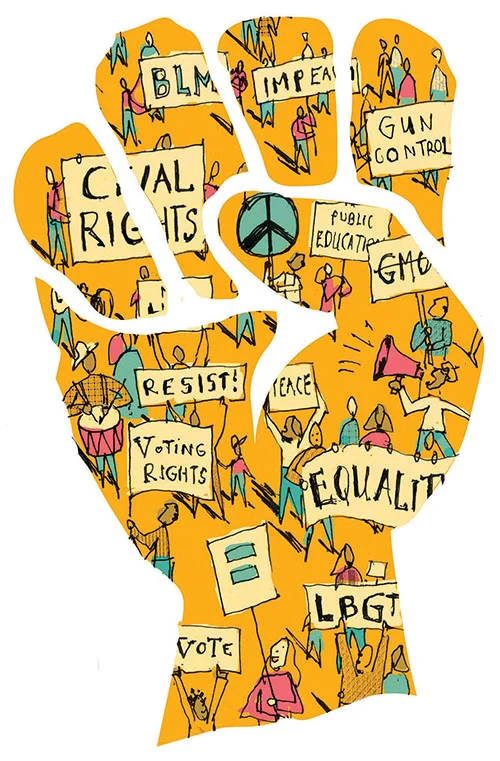 Organizing a protest can bring attention to important issues in society.