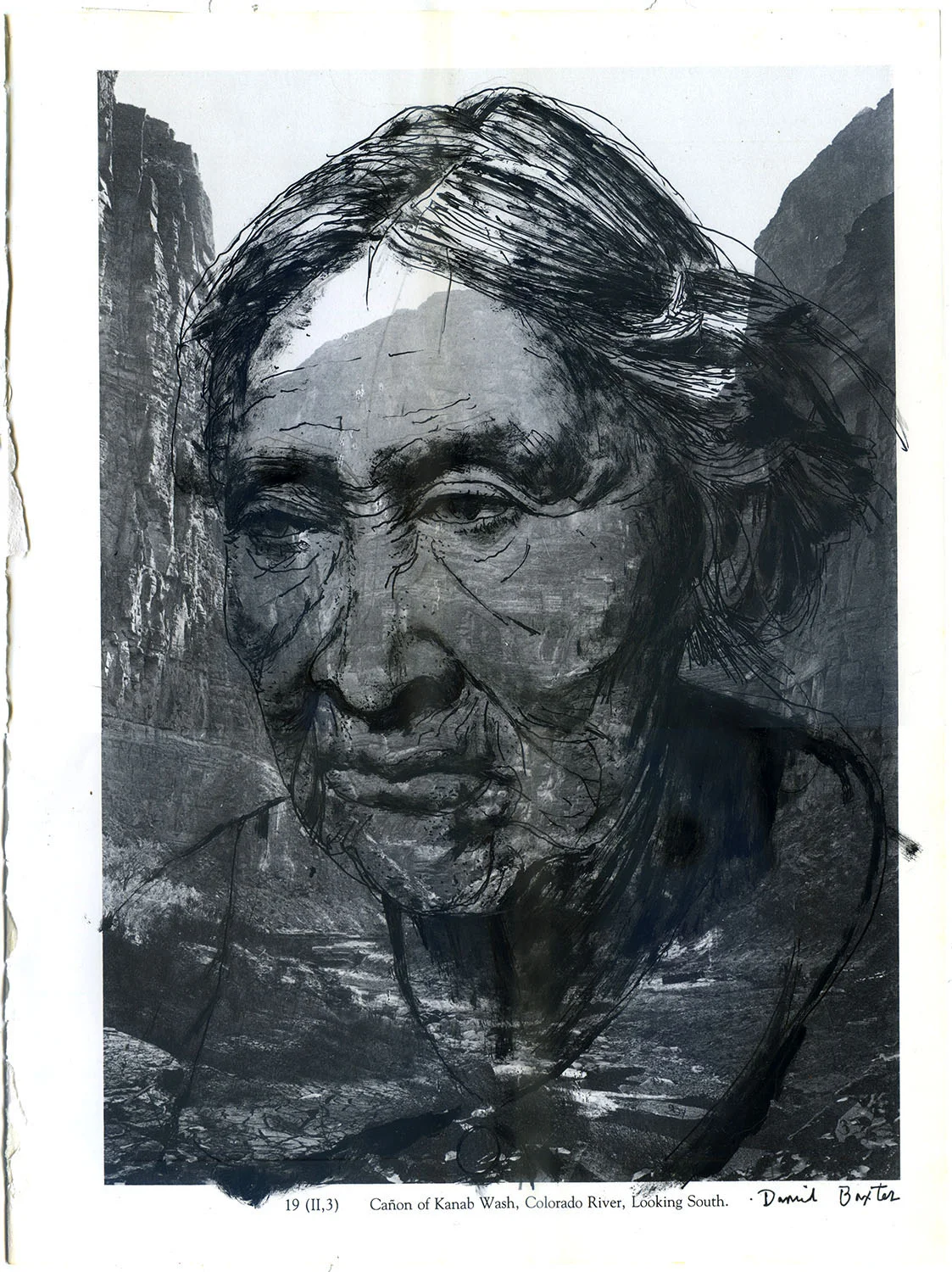Portrait of a Paiute woman, who's tribe was indigenous to the Kanab Creek, Utah