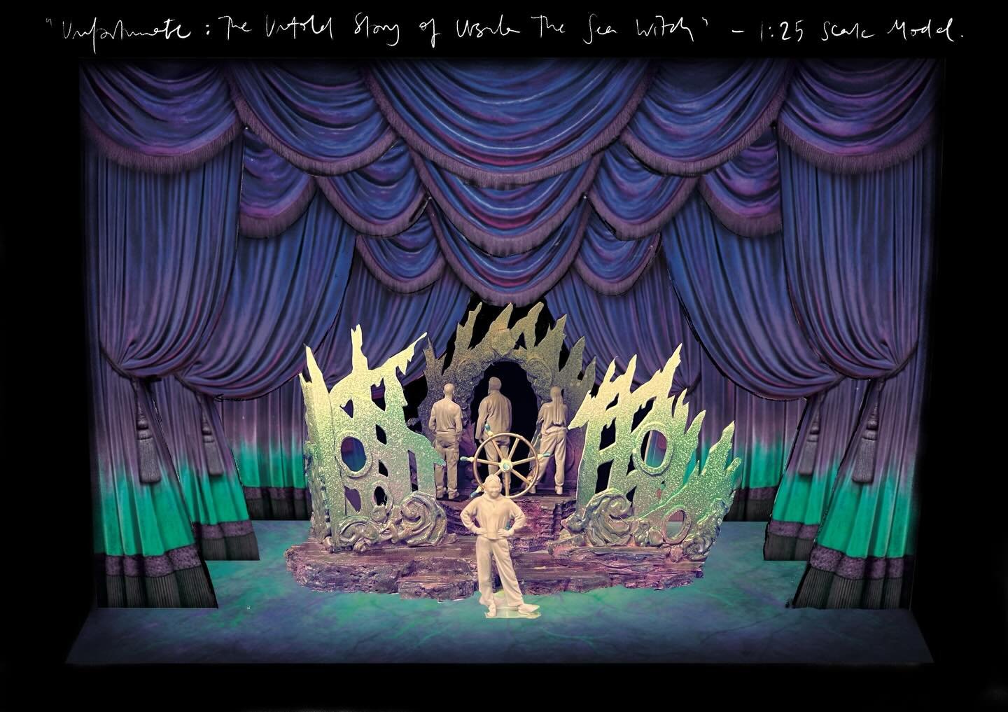 Some 1:25 scale magic of Unfortunate: The Untold Story of Ursula The Sea Witch @unfortunatemusical 🌊✨ Now playing at @theotherpalace for the next 2 months! 🐙💦

Book &amp; Lyrics: Robyn Grant &amp; Daniel Foxx. Compositions by Tim Gilvin. Directed 