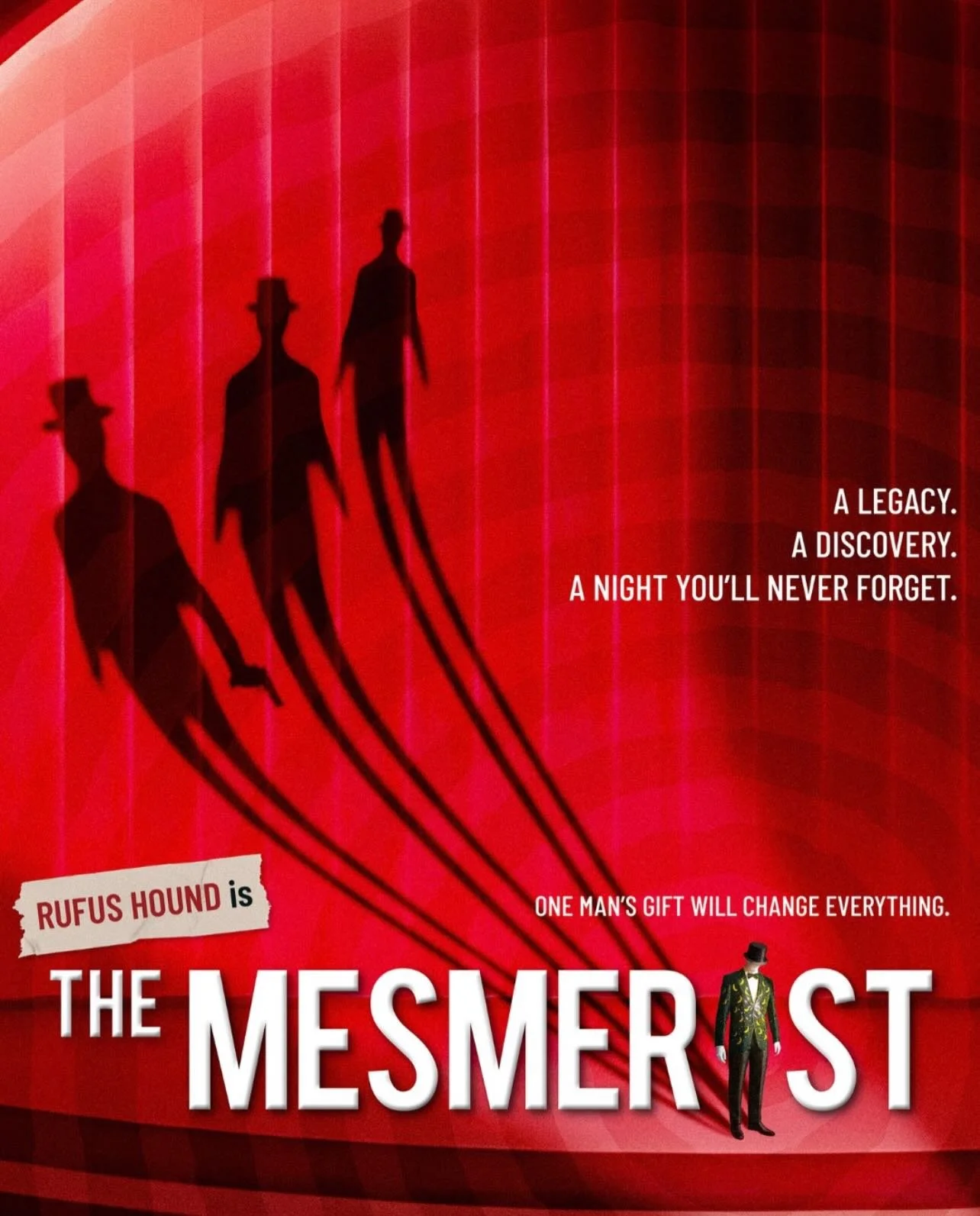Currently in Tech for #TheMesmerist @watfordpalace 🪄

✨ Starring Rufus Hound @dogfacedboi ✨

Director: @stevemarmion 

Set &amp; Costume Designer: @jasmineswandesign 

Lighting Designer: @philipgladwell 

Sound Designer: Emma Laxton

Magic Consultan