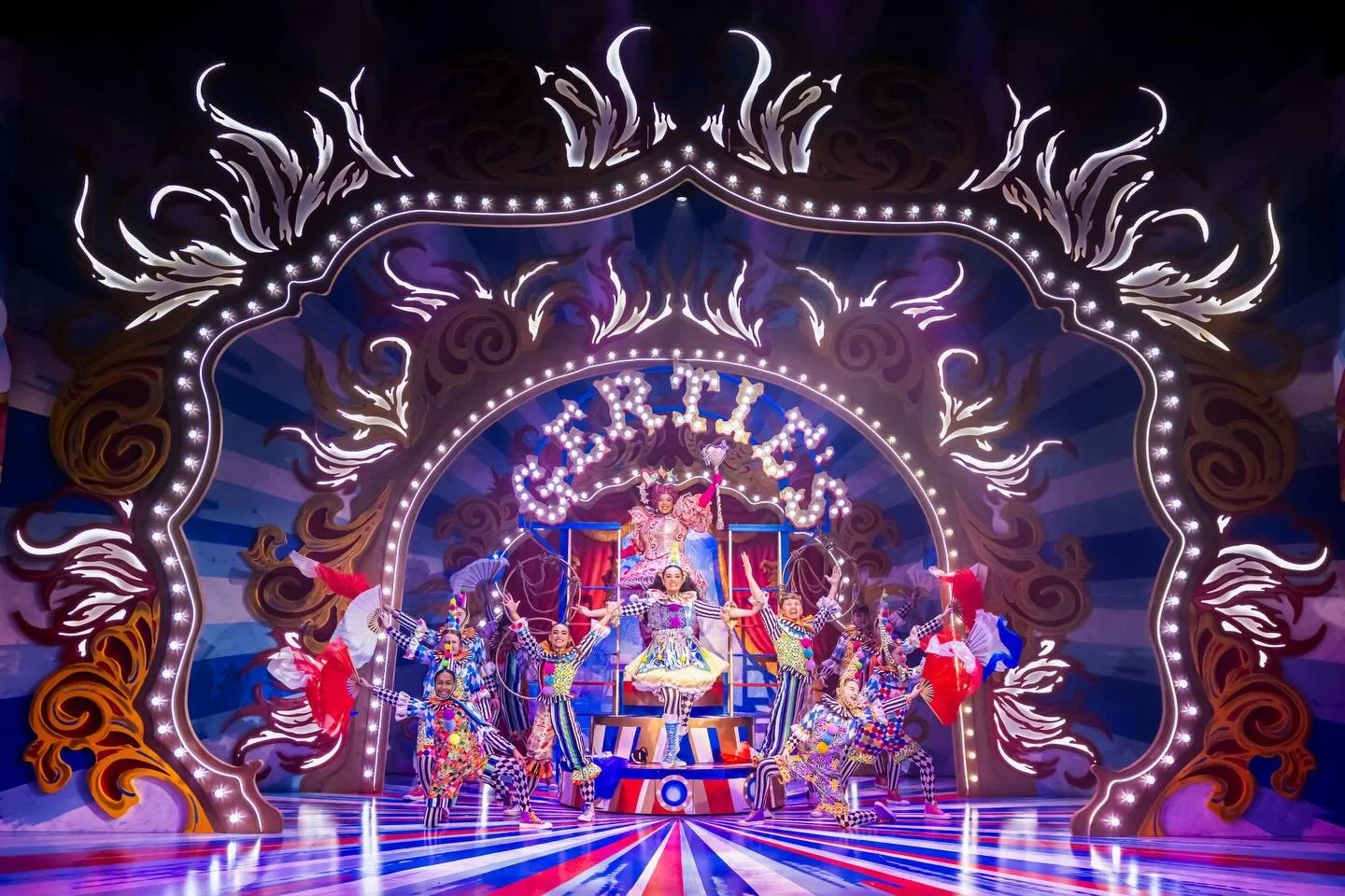 Buzzing to be double UK Pantomime Award nominated for Best Set Design and Best Costume Design for #MotherGoose @mercurytheatrecolchester ! Here are some snaps of our big top!!! 🎪✨ So much love, detail and care was poured into this show by the amazin