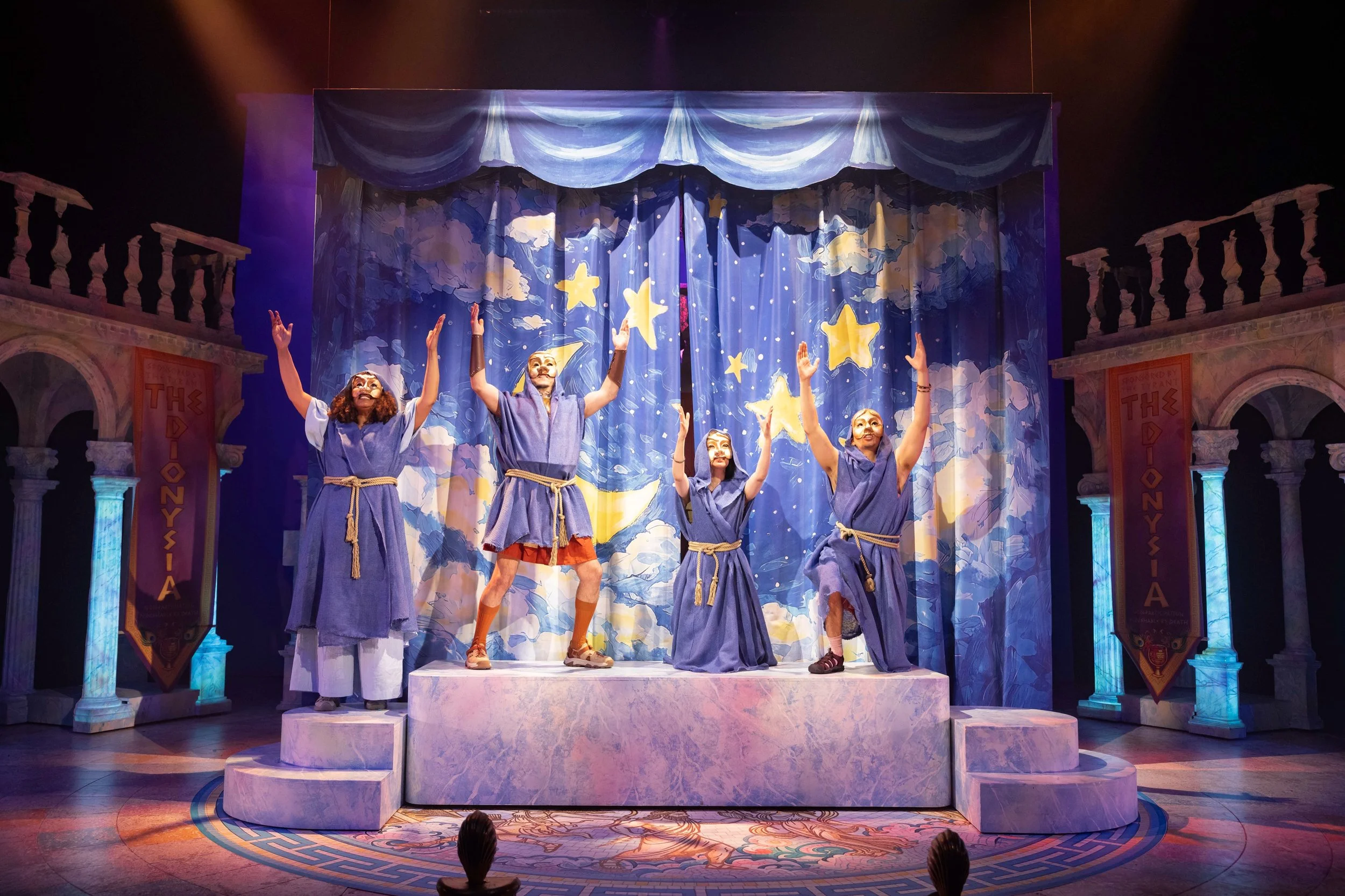 #Thespians 🏺🏛️✨ @thespiansmusical @mischiefcomedy 

📸 @mark__snr 
 
Cast @alliedartmunro Matt Cavendish @claire_m_hall @miajerome @lukelatchman @marcpickering70 @jamesspence_ @rhyslizzietaylor @joshpatelfoster @atuckersgram @curt.p_ 

Book &amp; L