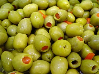 Green olive soup