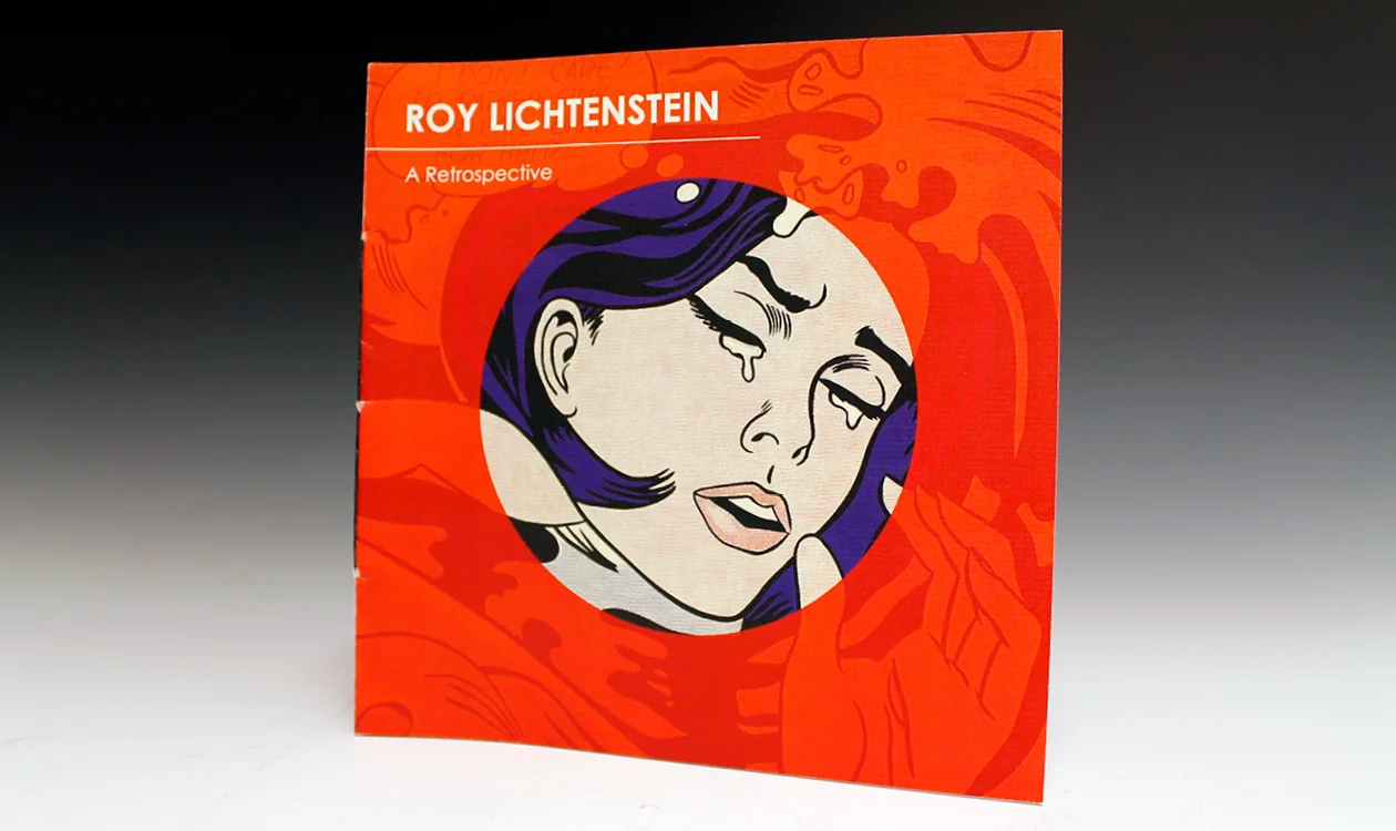  A featured artist catalogue inspired by the Ben-Day dots in Roy Lichtenstein’s work. Crafted using traditional bookbinding.  