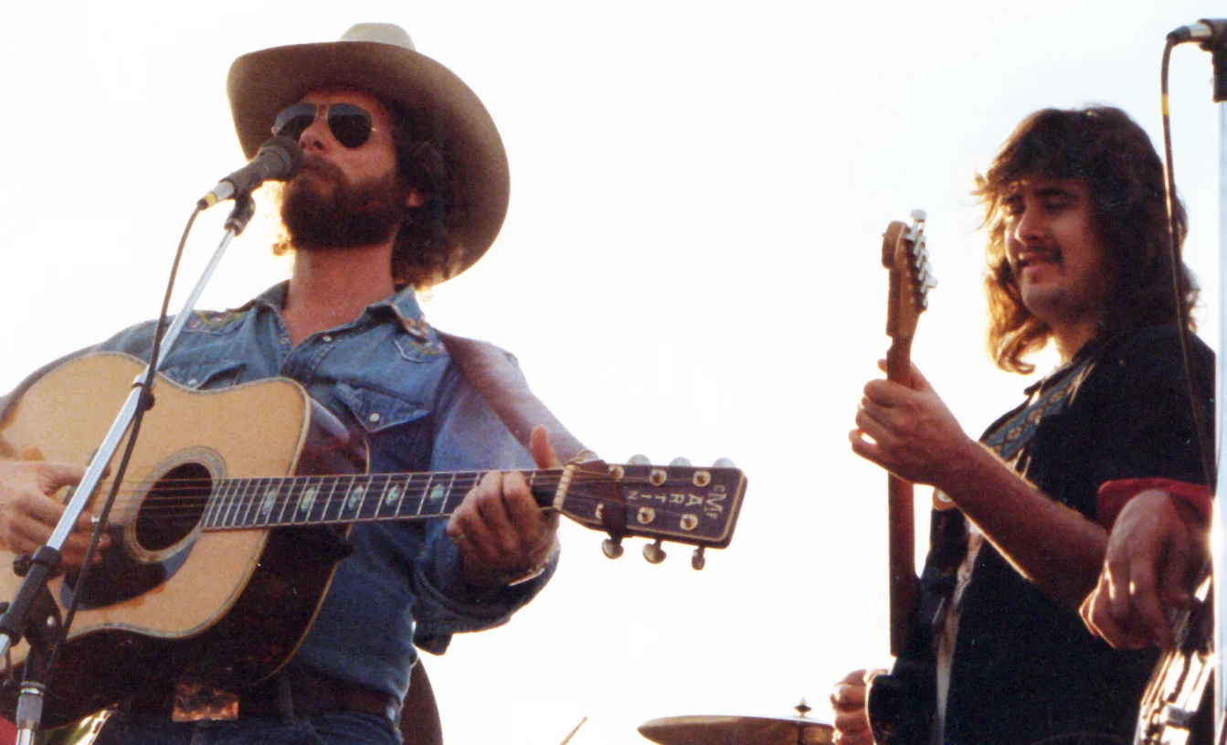 Jan Carritt (left) and Vince Gill (right) circa 1980 at The Landing in Redondo Beach, California.