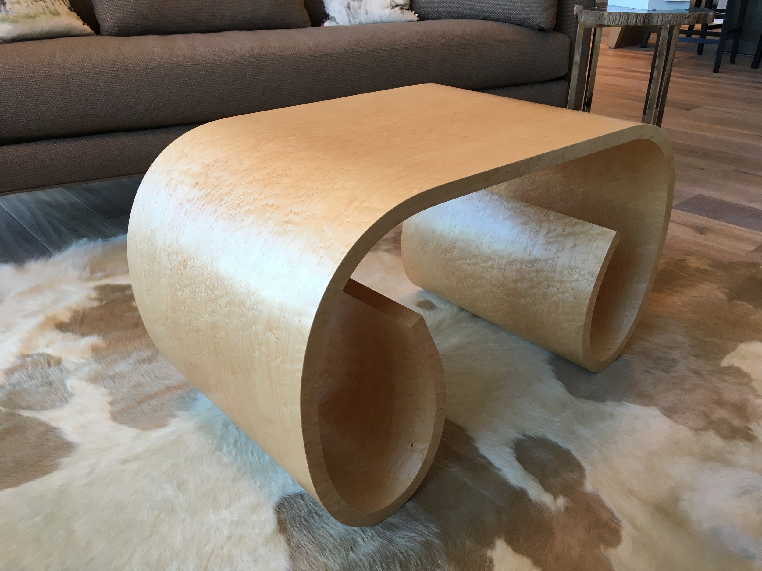 Bird's Eye Maple Loopy Table