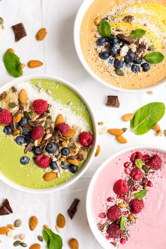 What you will need; Fruit or Veg of choice, a blender, Almond Milk, 0% Greek Yoghurt