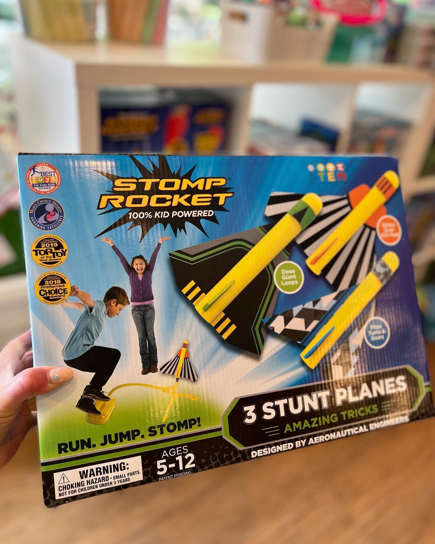 It&rsquo;s definitely @originalstomprocket weather 🚀

So many goodies to enjoy outdoors are in the shops! Perfect for patio, backyard, and taking to the park. Stop in and find a new outdoor play favorite!