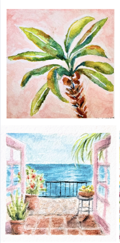 Wednesday 8/5 , 5:30 PM  and 7:30 PM (CST)  Both Classes - Palm Tree and Veranda