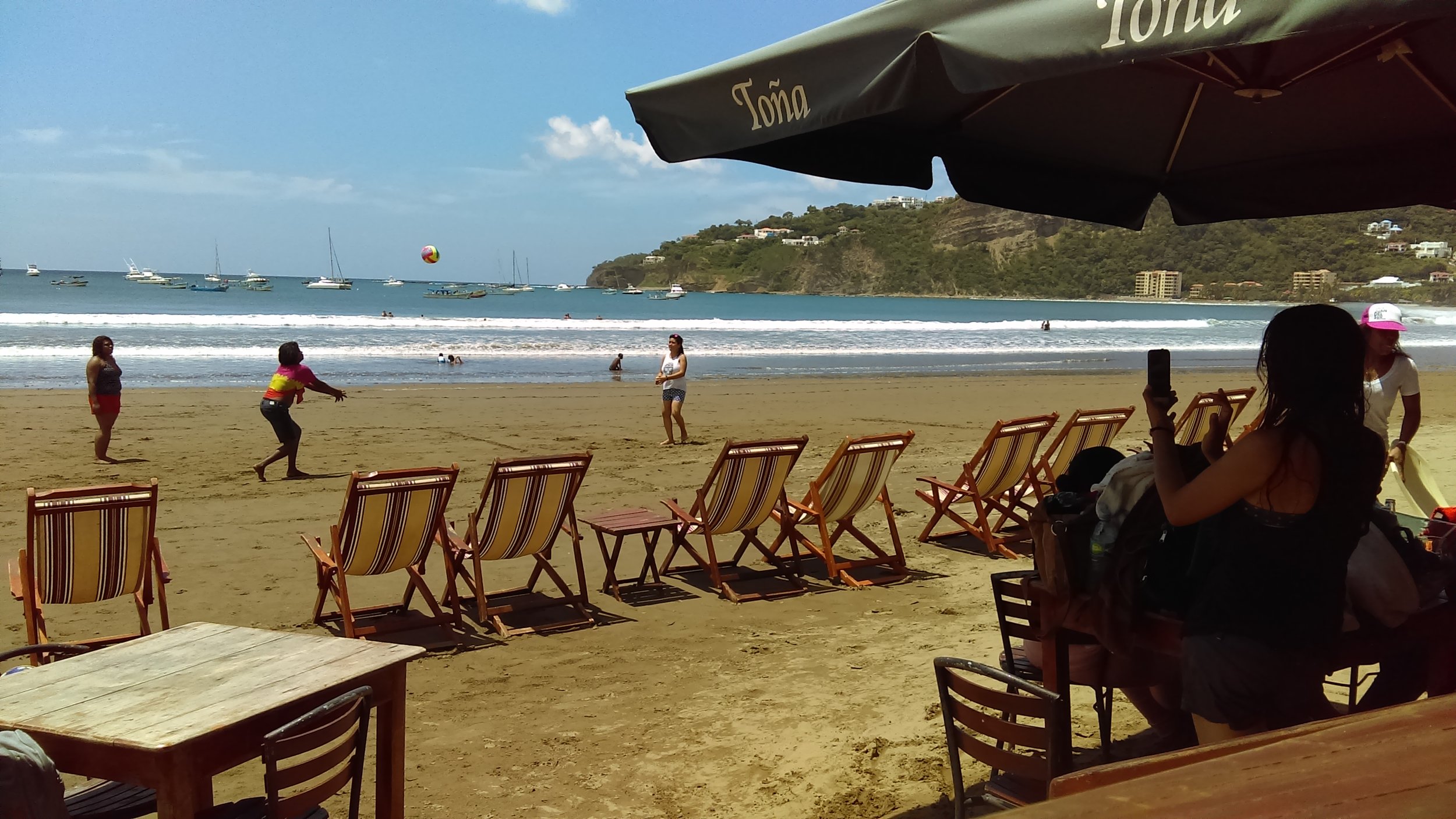 Beach time on the west coast in the famous surf town, San Juan del Sur. Looks fine to me!