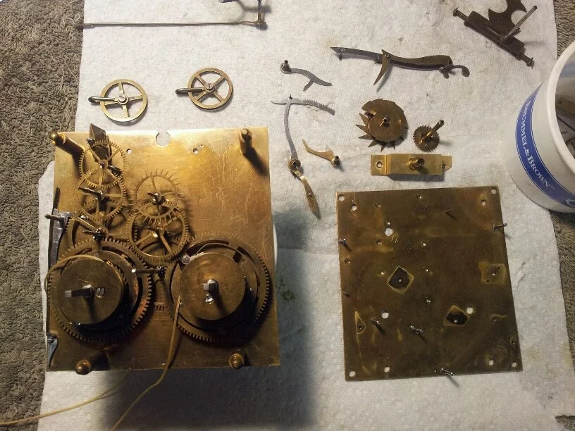 Vienna Regulator Movement-Cleaned and Oiled Taken Apart Before Cleaning