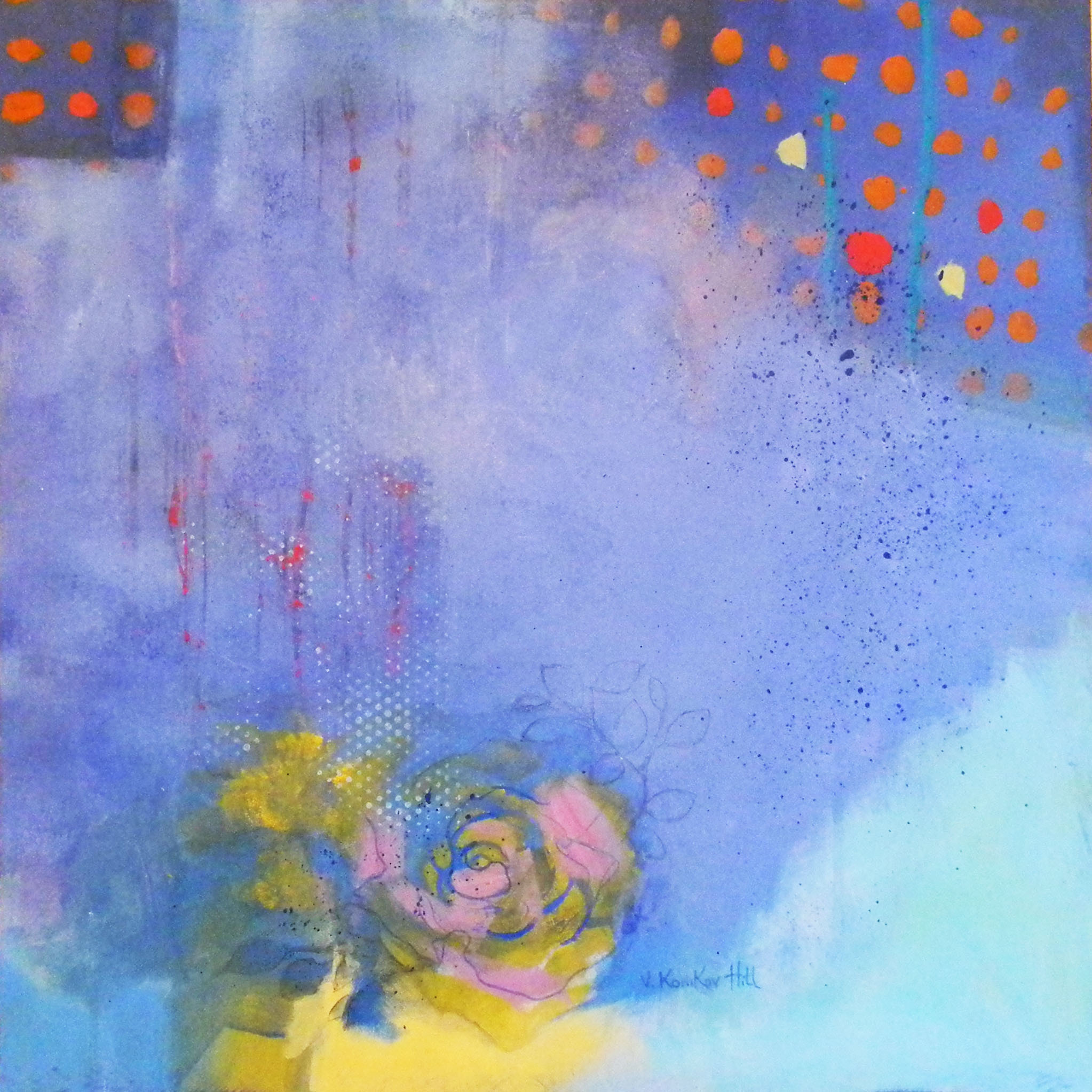 Memory Persists-acrylic on cradled board. 2016