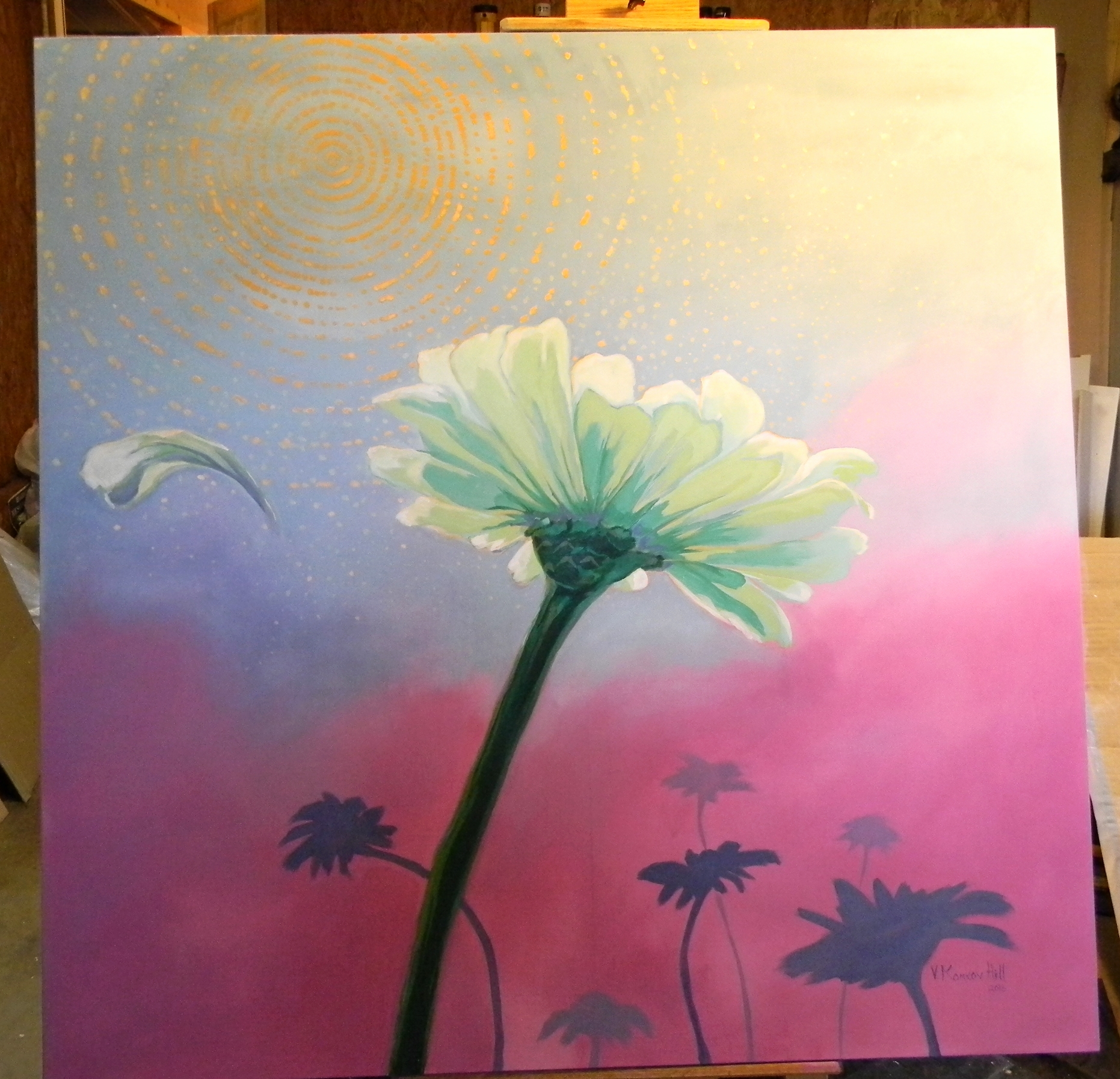 Reaching-acrylic on stretched canvas. 2016. Commissioned by Ellna Henry.