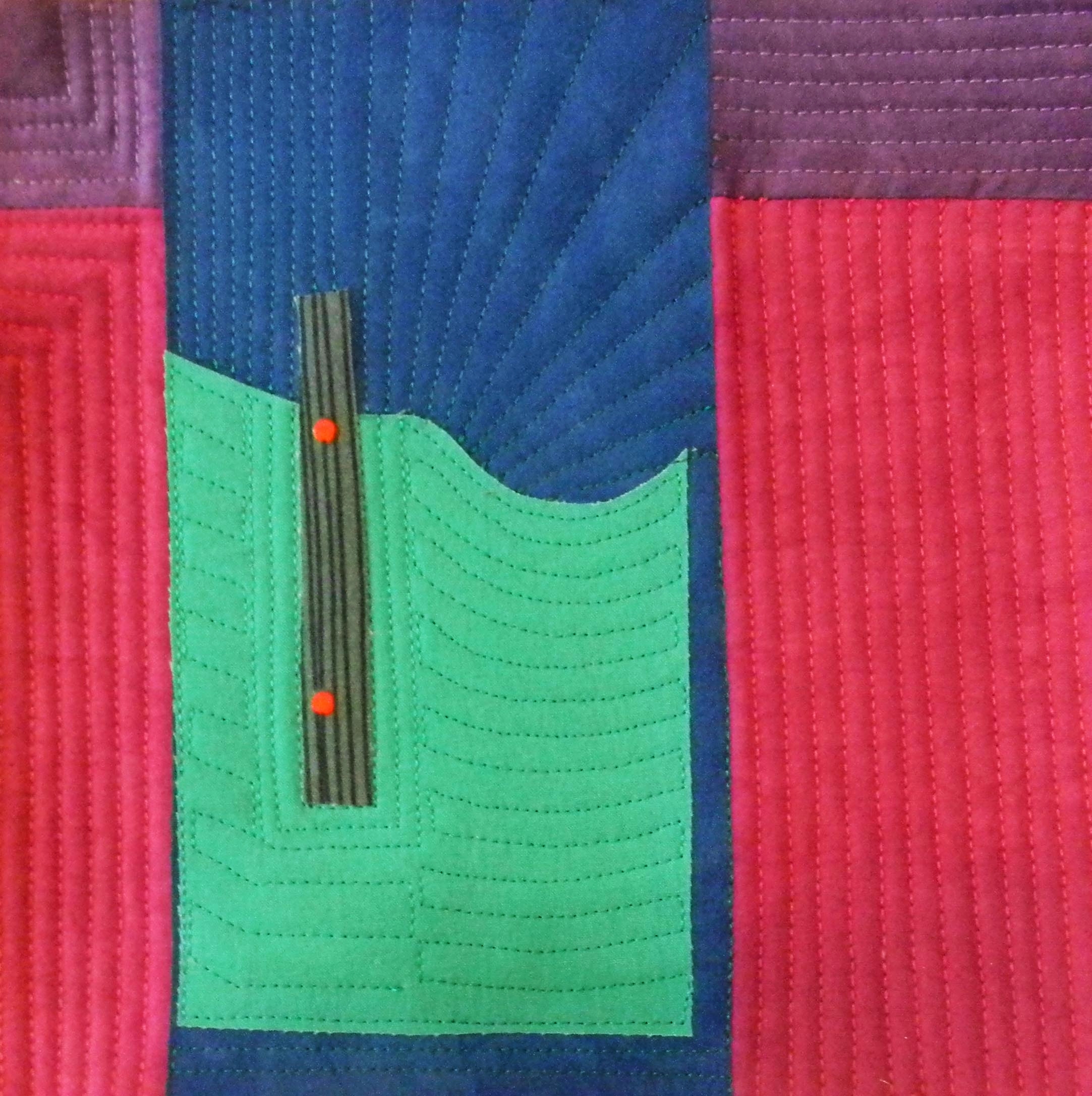 Small Abstract Quilt. 2017. 8"x 8"